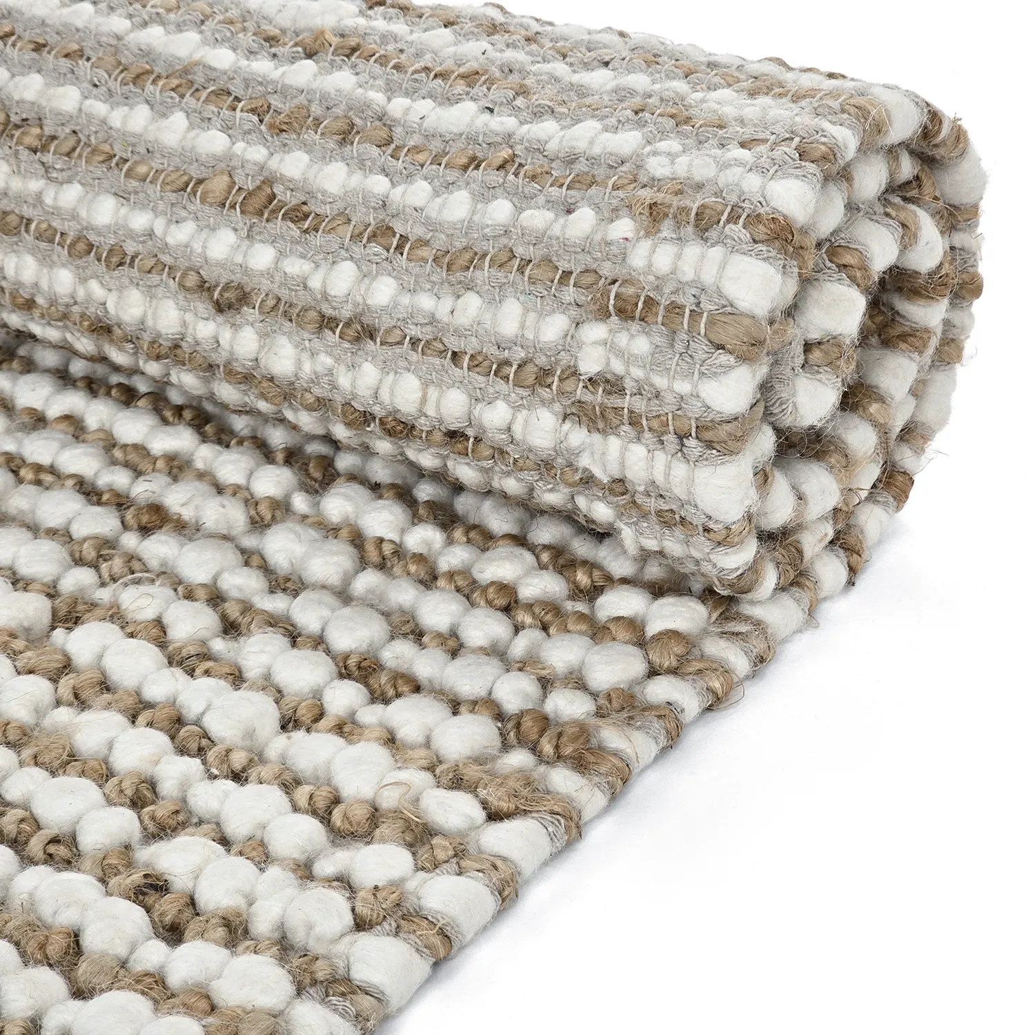 Dywany z juty - Bally Jute/wool Bubble (natura/biały)