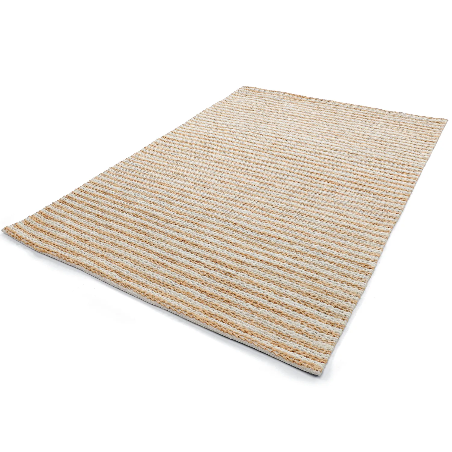 Dywany z juty - Howrah Braided Jute (natura/biały)