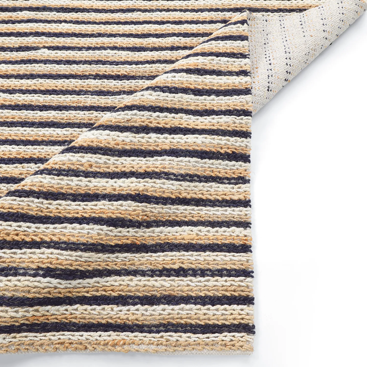 Dywany z juty - Howrah Braided Jute (naturalny/biały/czarny)