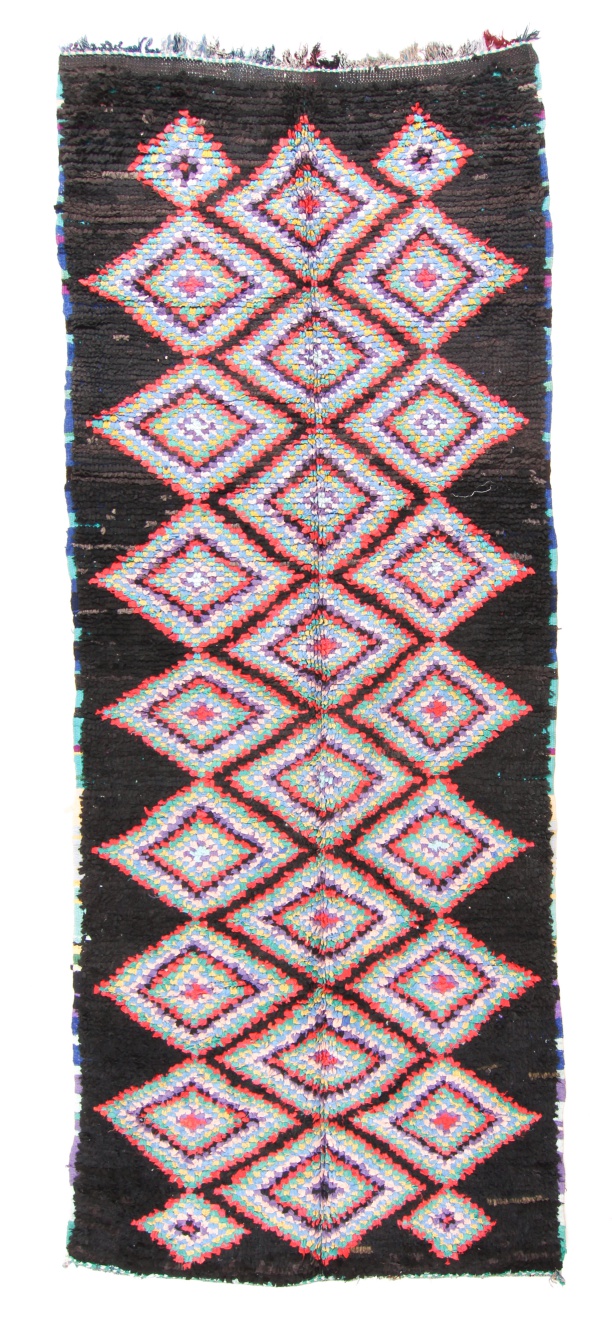 Berberyjskie Dywany Boucherouite Z Maroka 350 x 140 cm