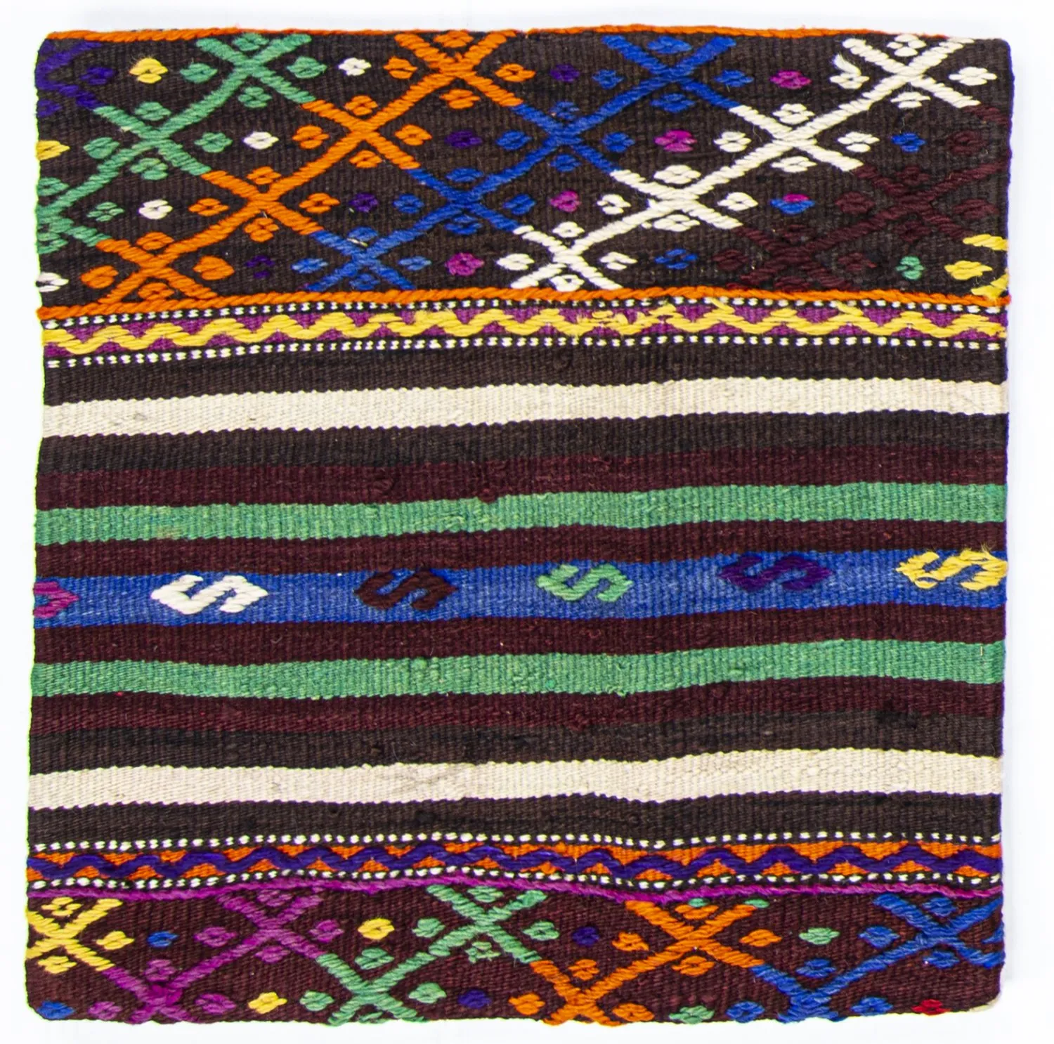 Kelim-kudde (Kuddfodral) 50 x 50 cm