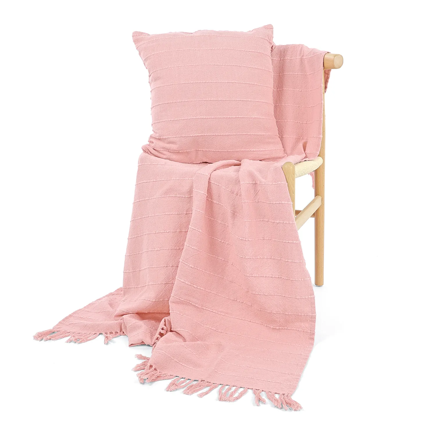 Poszewka na poduszke - Nalani cotton cushion cover (różowy)