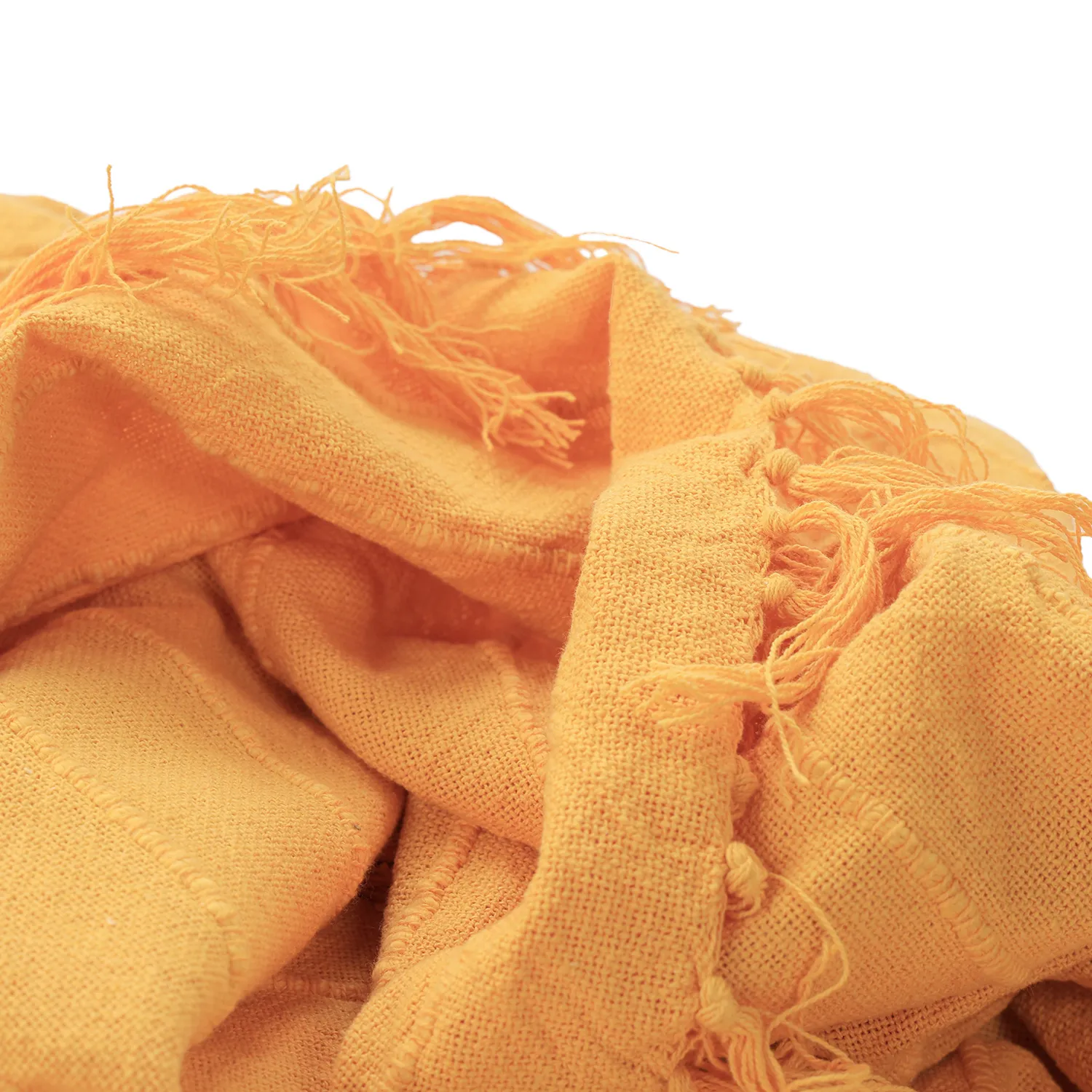 Koce - Nalani cotton throw (pomarańczowy)