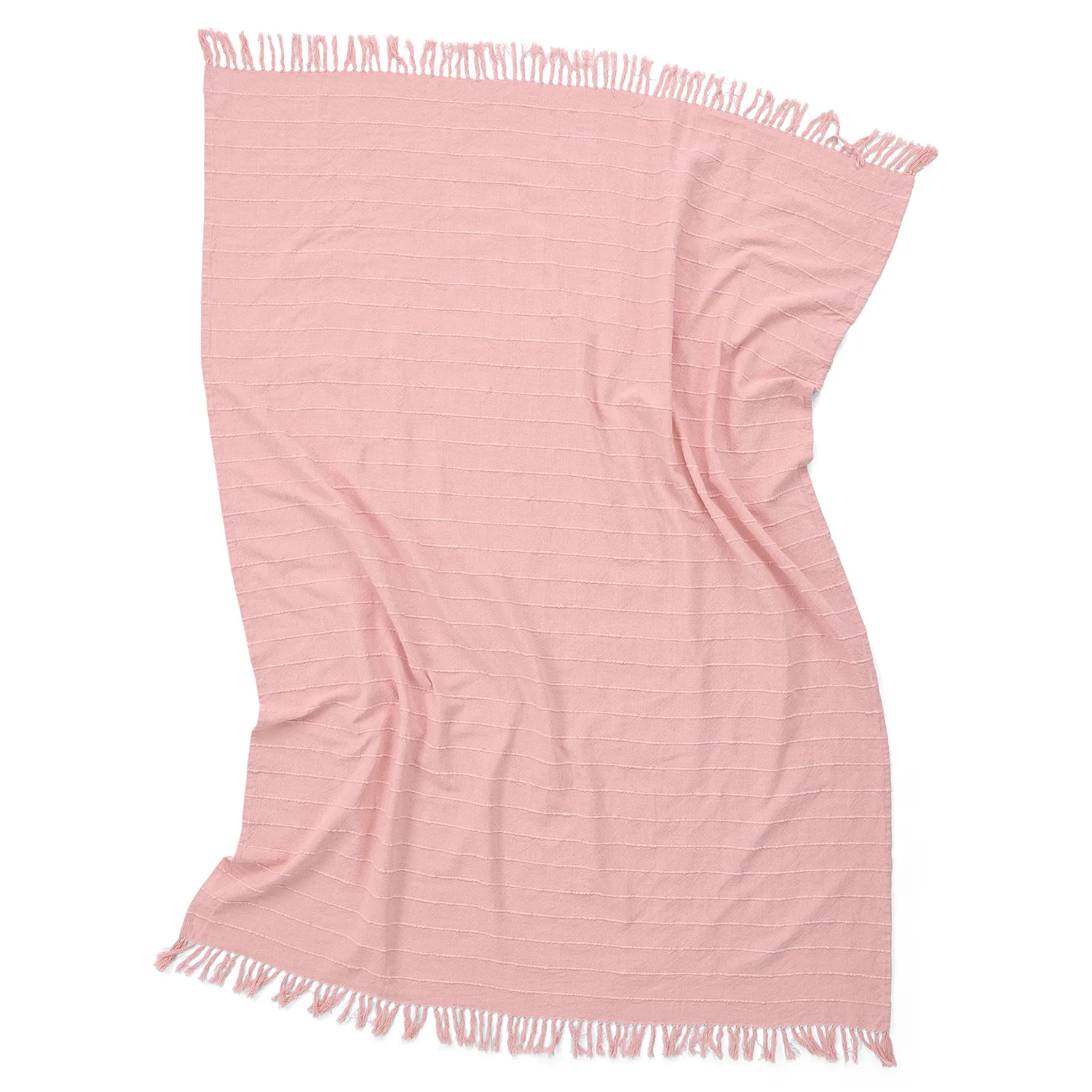 Koce - Nalani cotton throw (różowy)