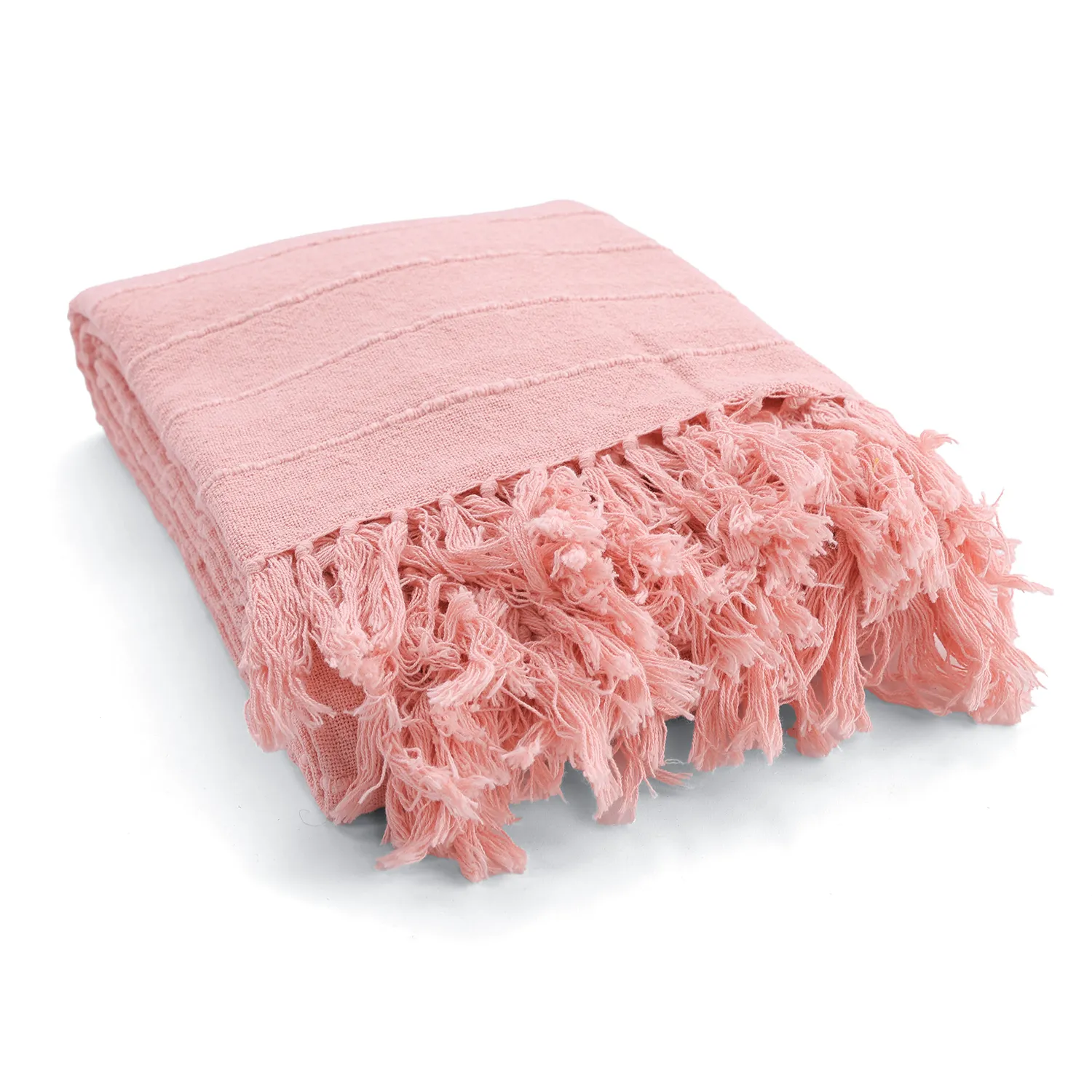 Koce - Nalani cotton throw (różowy)