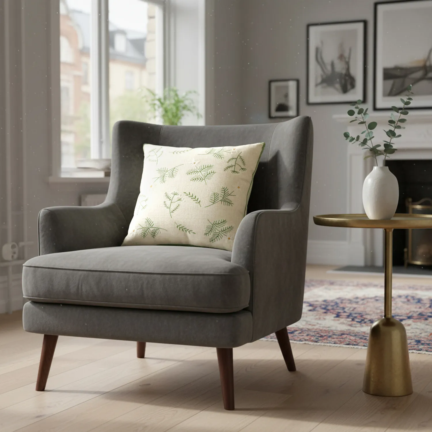 Poszewka na poduszke - Vasa Embroidered Cushion Cover (wielokolorowy)