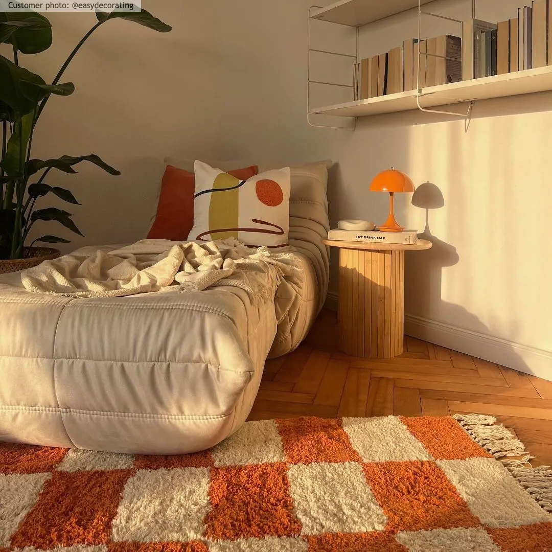 Dywany shaggy - Maranello Natural Cotton Shaggy (pomarańczowy)