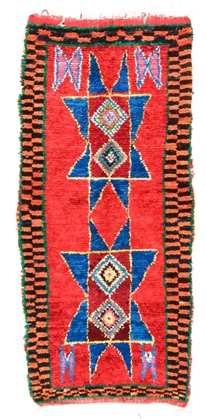 Berberyjskie Dywany Boucherouite Z Marokaa 315 x 120 cm