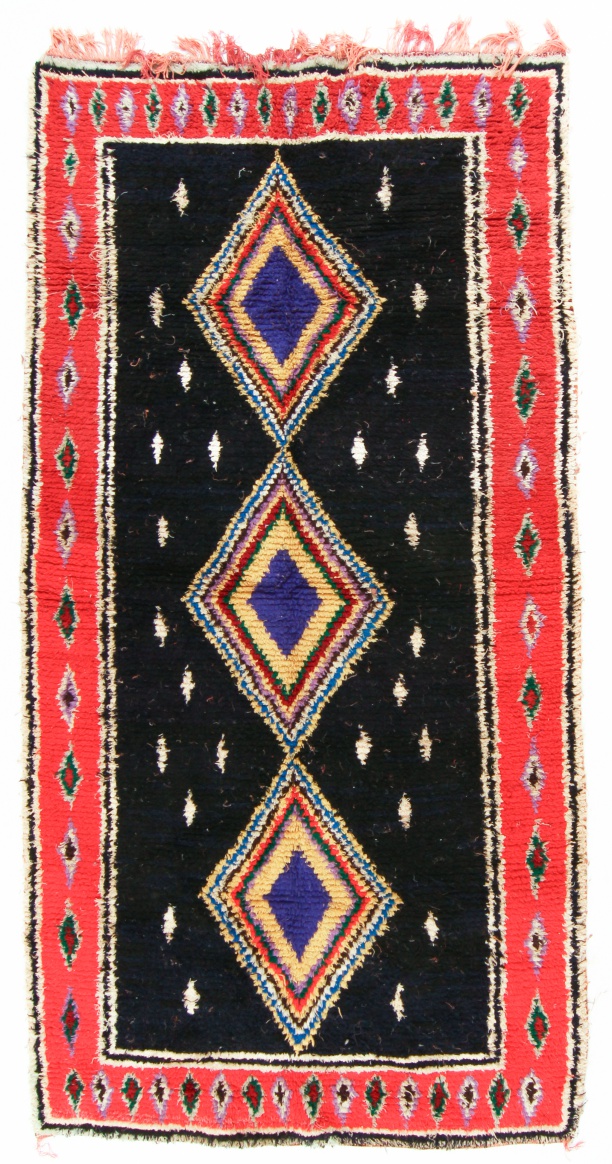 Berberyjskie Dywany Boucherouite Z Maroka 315 x 140 cm