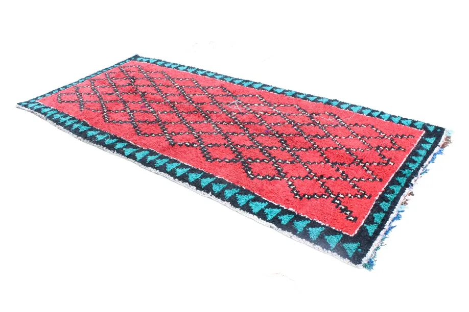 Berberyjskie Dywany Boucherouite Z Maroka 370 x 170 cm