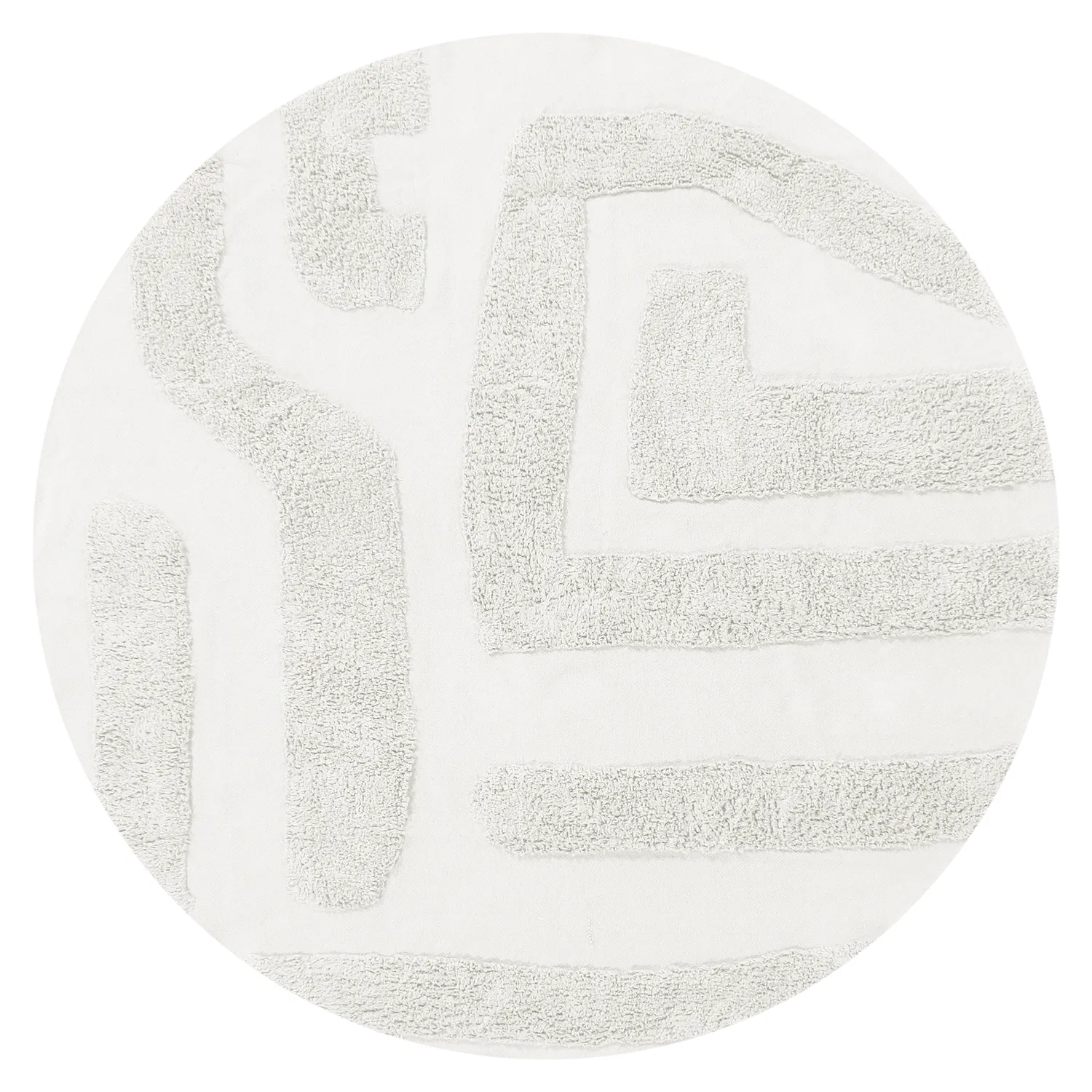 Okrągły dywan - Alexa Natural Cotton Shaggy (offwhite)