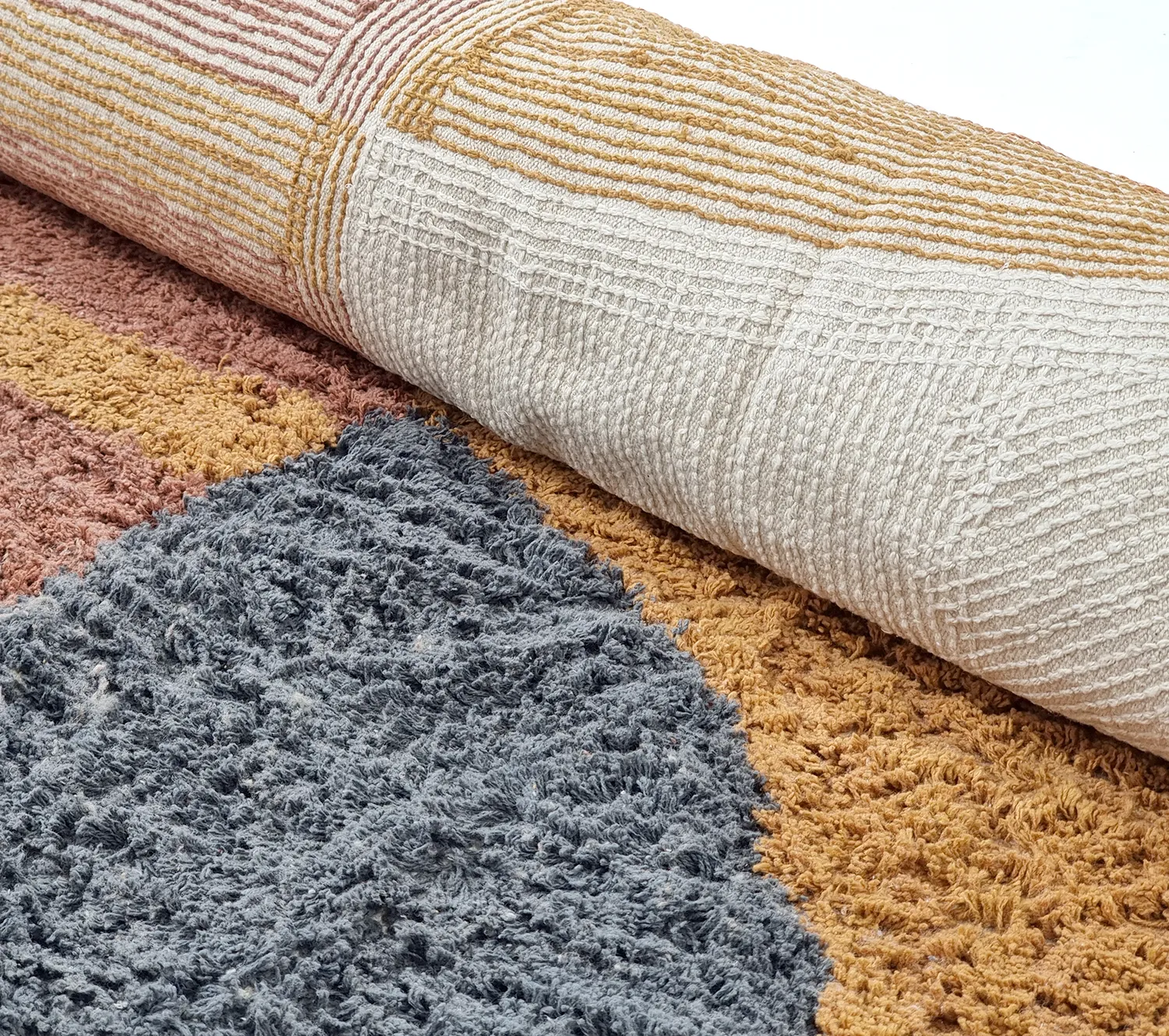 Dywany shaggy - Alpe Natural Cotton Shaggy (multi)