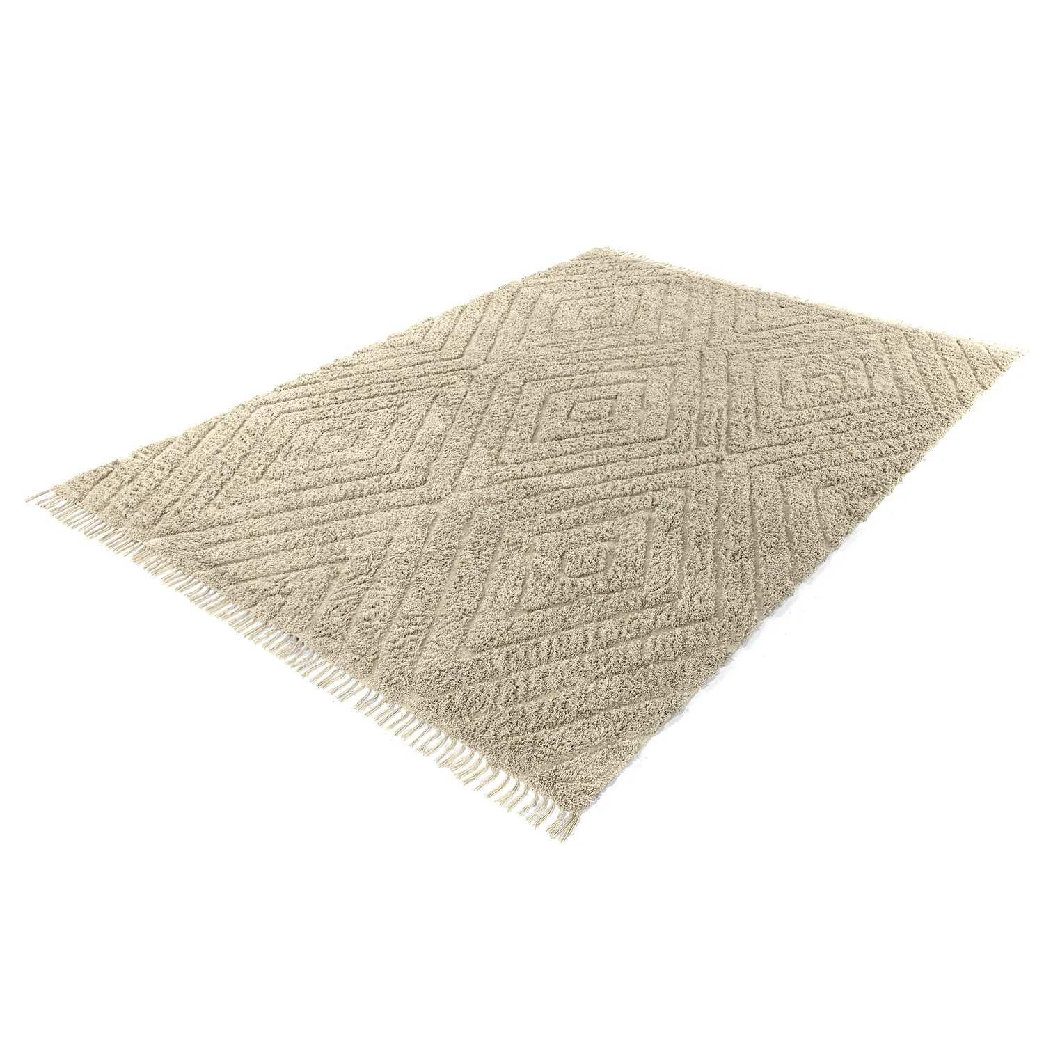 Dywany shaggy - Amberley Natural Cotton Shaggy (beżowy)
