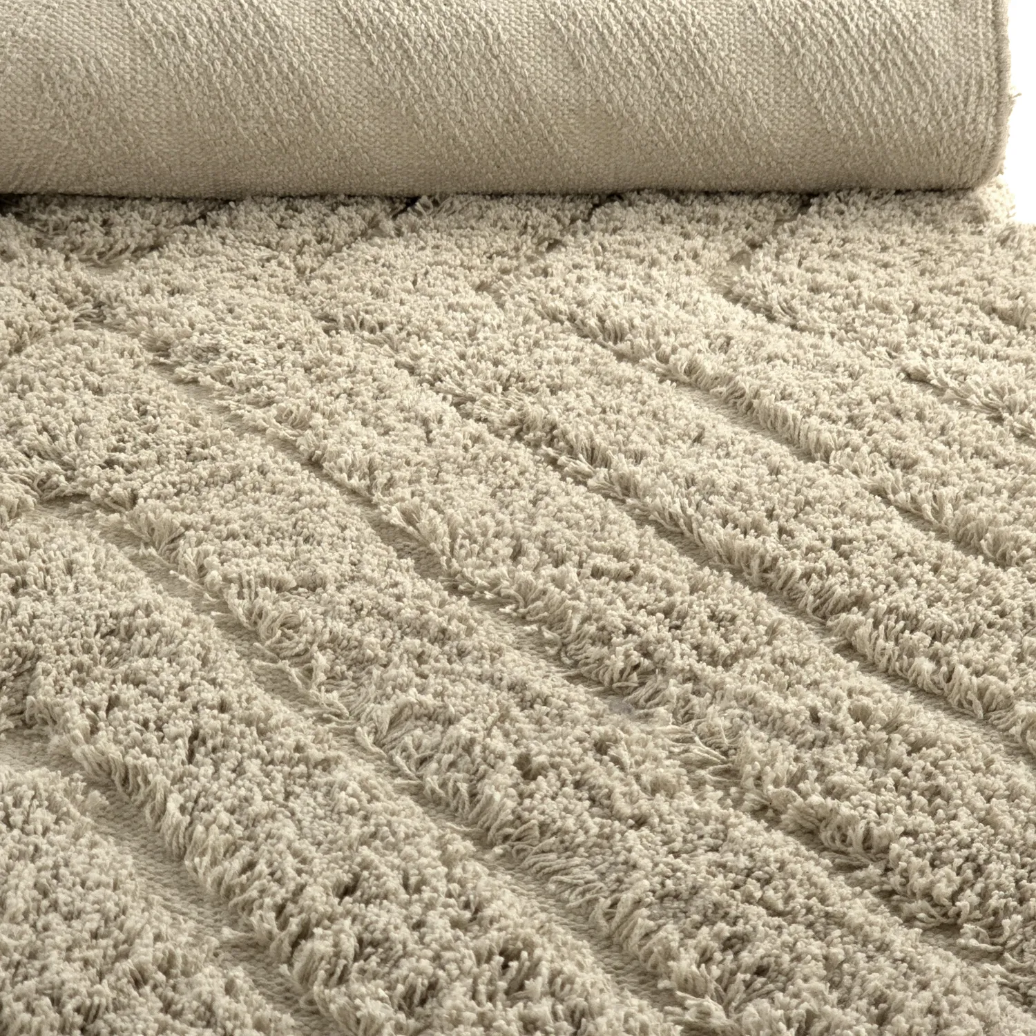 Dywany shaggy - Amberley Natural Cotton Shaggy (beżowy)