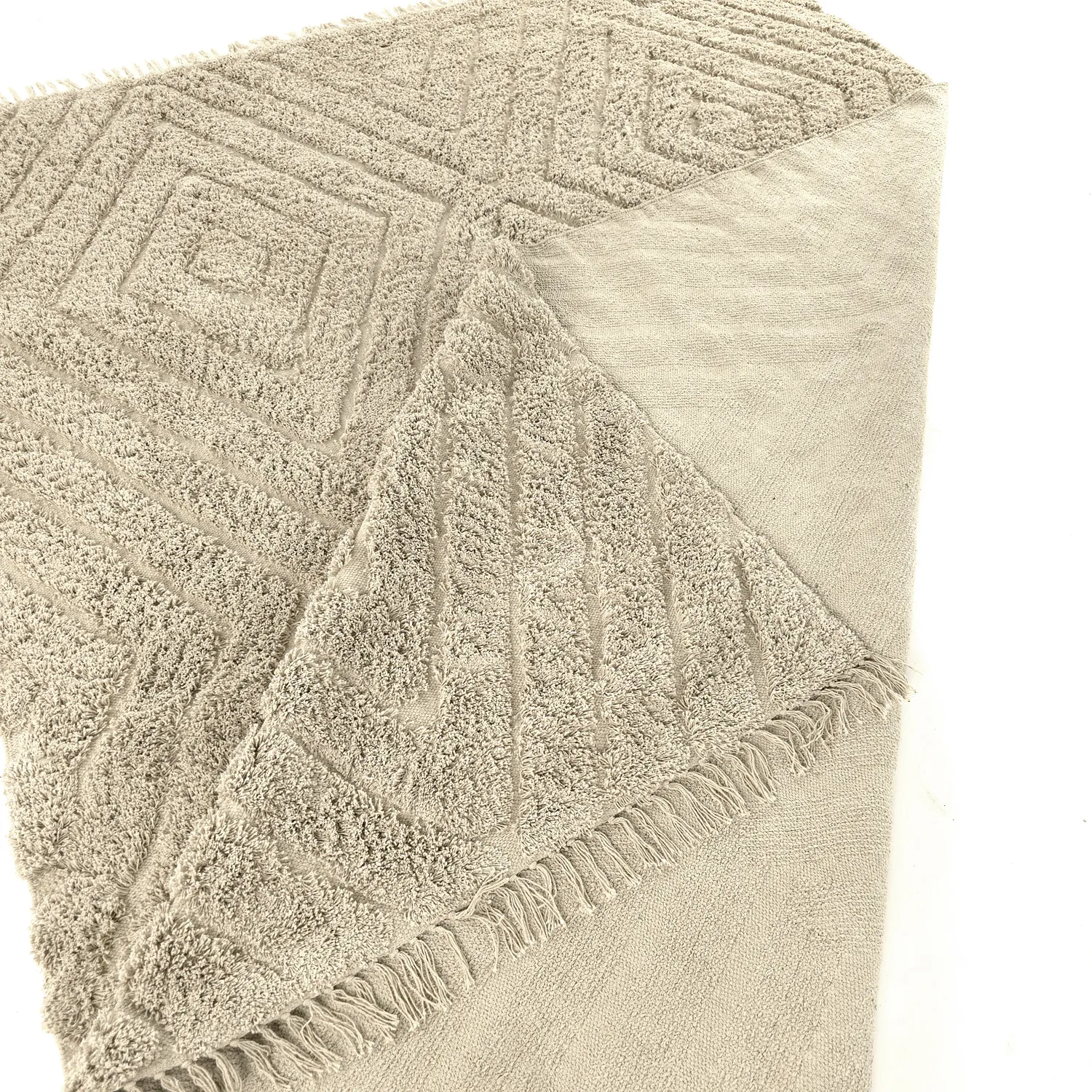 Dywany shaggy - Amberley Natural Cotton Shaggy (beżowy)