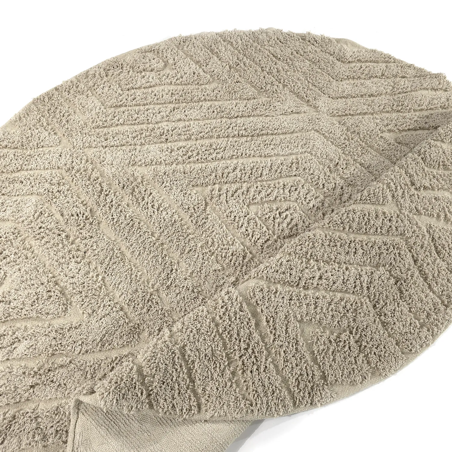 Okrągły dywan - Amberley Natural Cotton Shaggy (beżowy)