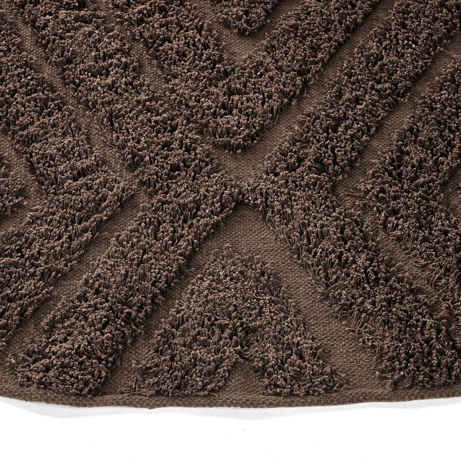 Okrągły dywan - Amberley Natural Cotton Shaggy (brązowy)