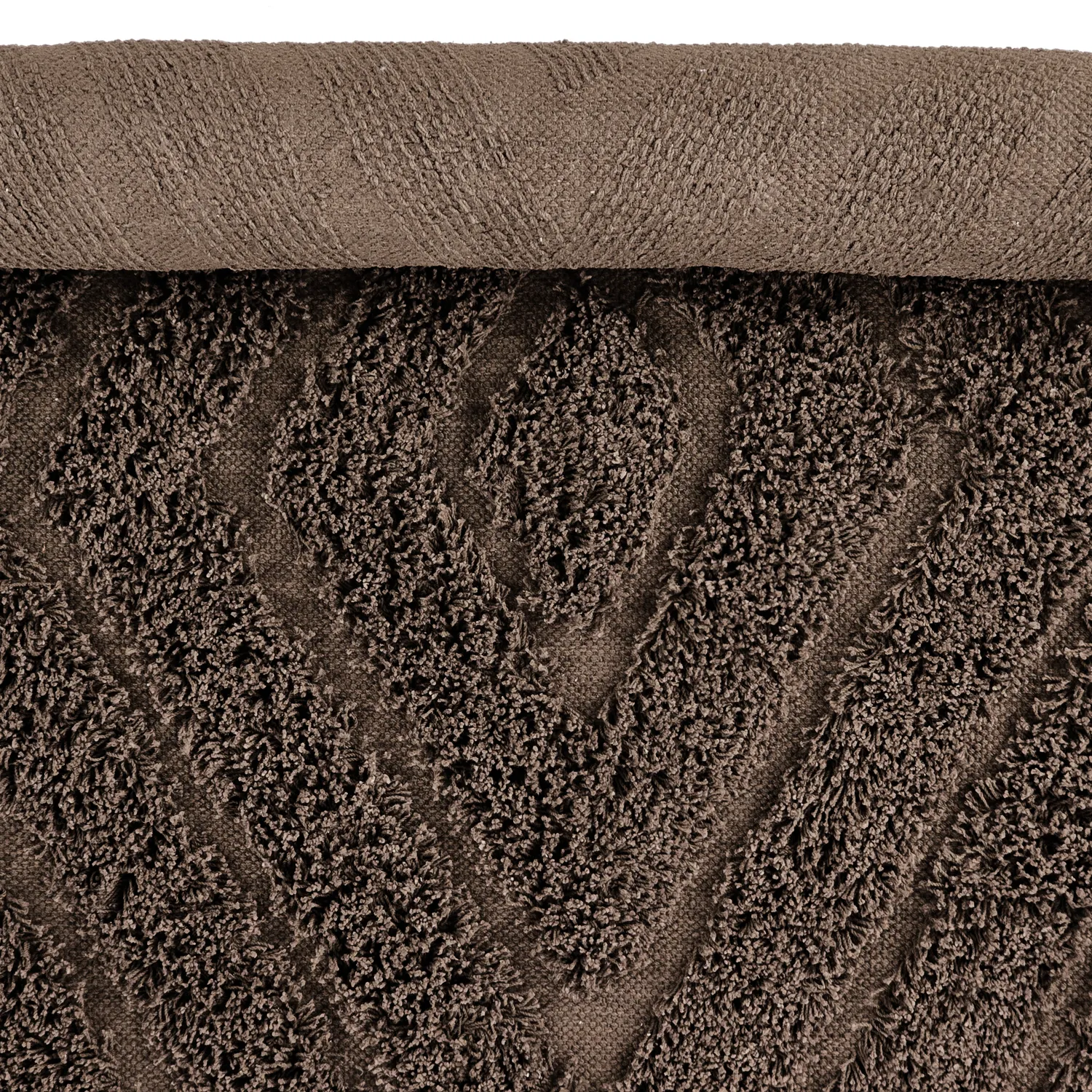 Okrągły dywan - Amberley Natural Cotton Shaggy (brązowy)