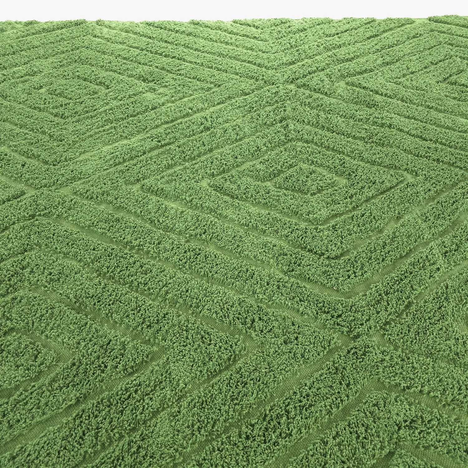 Dywany shaggy - Amberley Natural Cotton Shaggy (zielony)