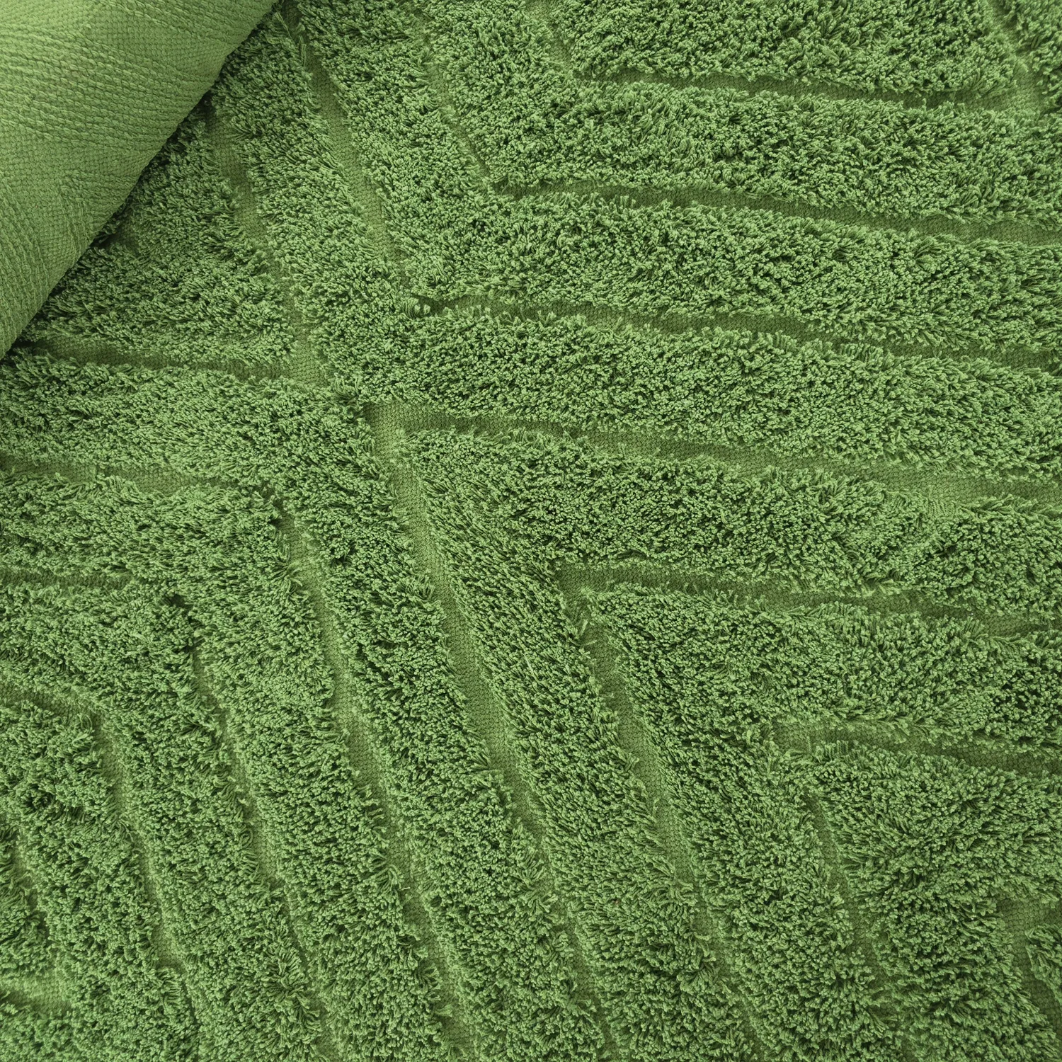 Dywany shaggy - Amberley Natural Cotton Shaggy (zielony)