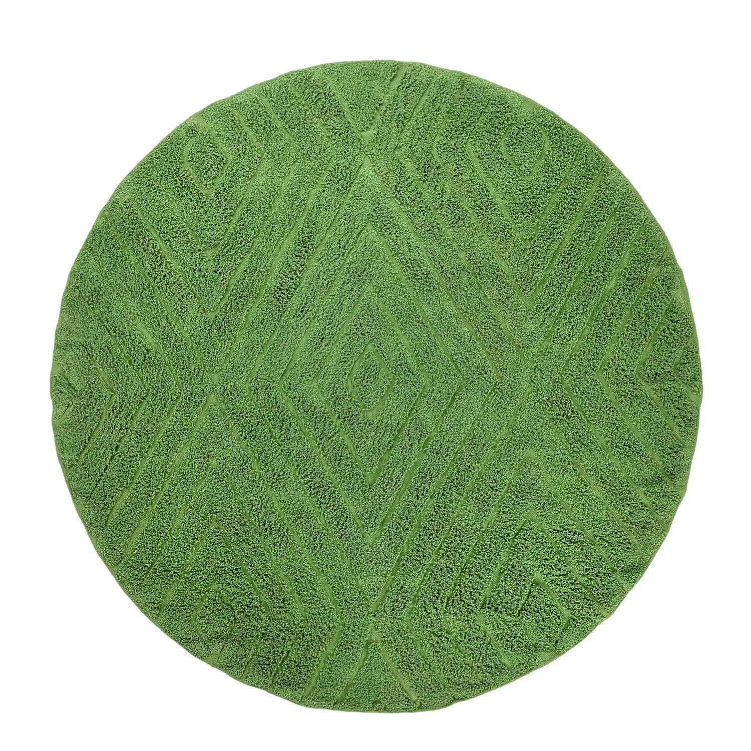 Okrągły dywan - Amberley Natural Cotton Shaggy (zielony)