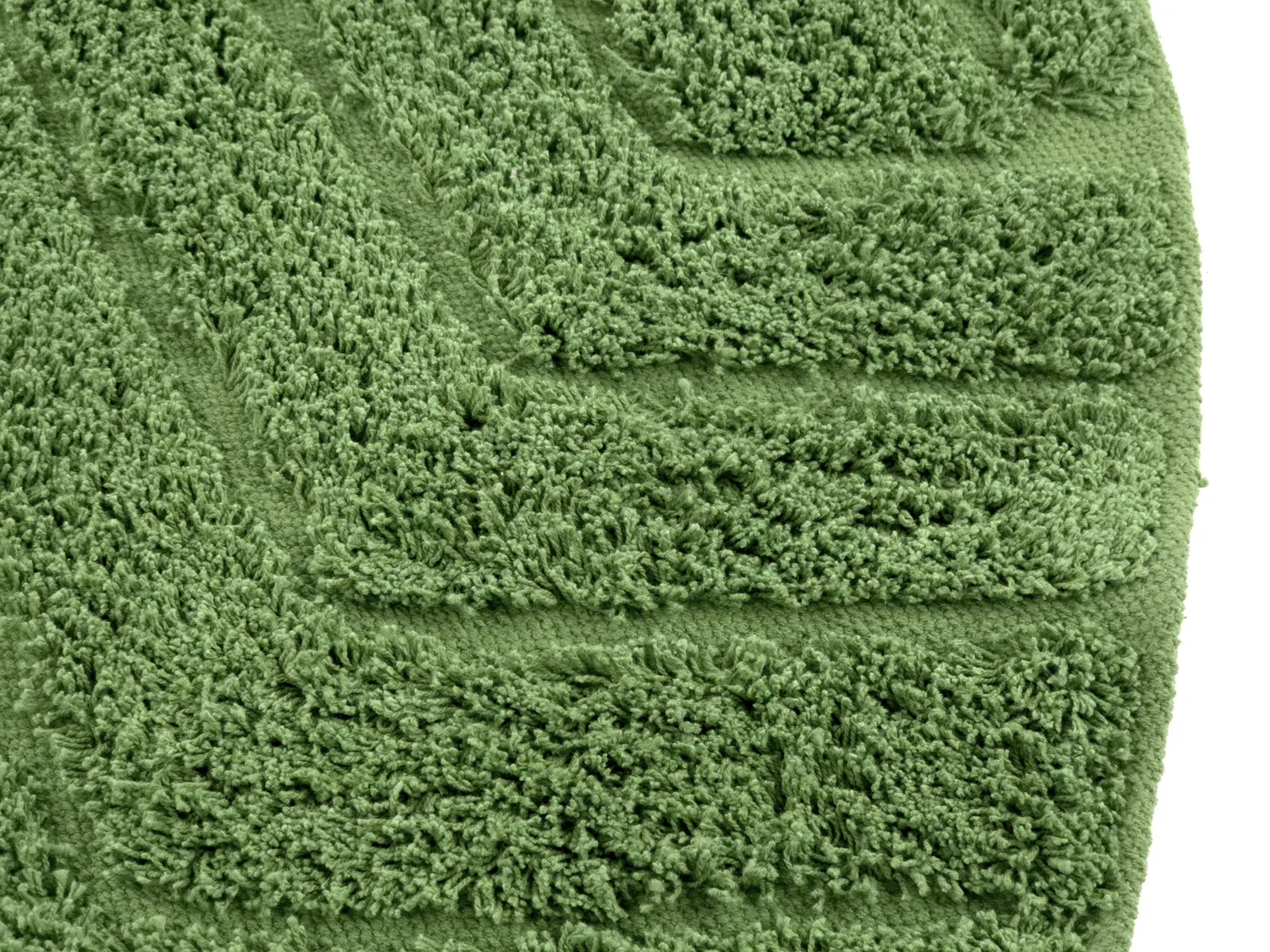 Okrągły dywan - Amberley Natural Cotton Shaggy (zielony)