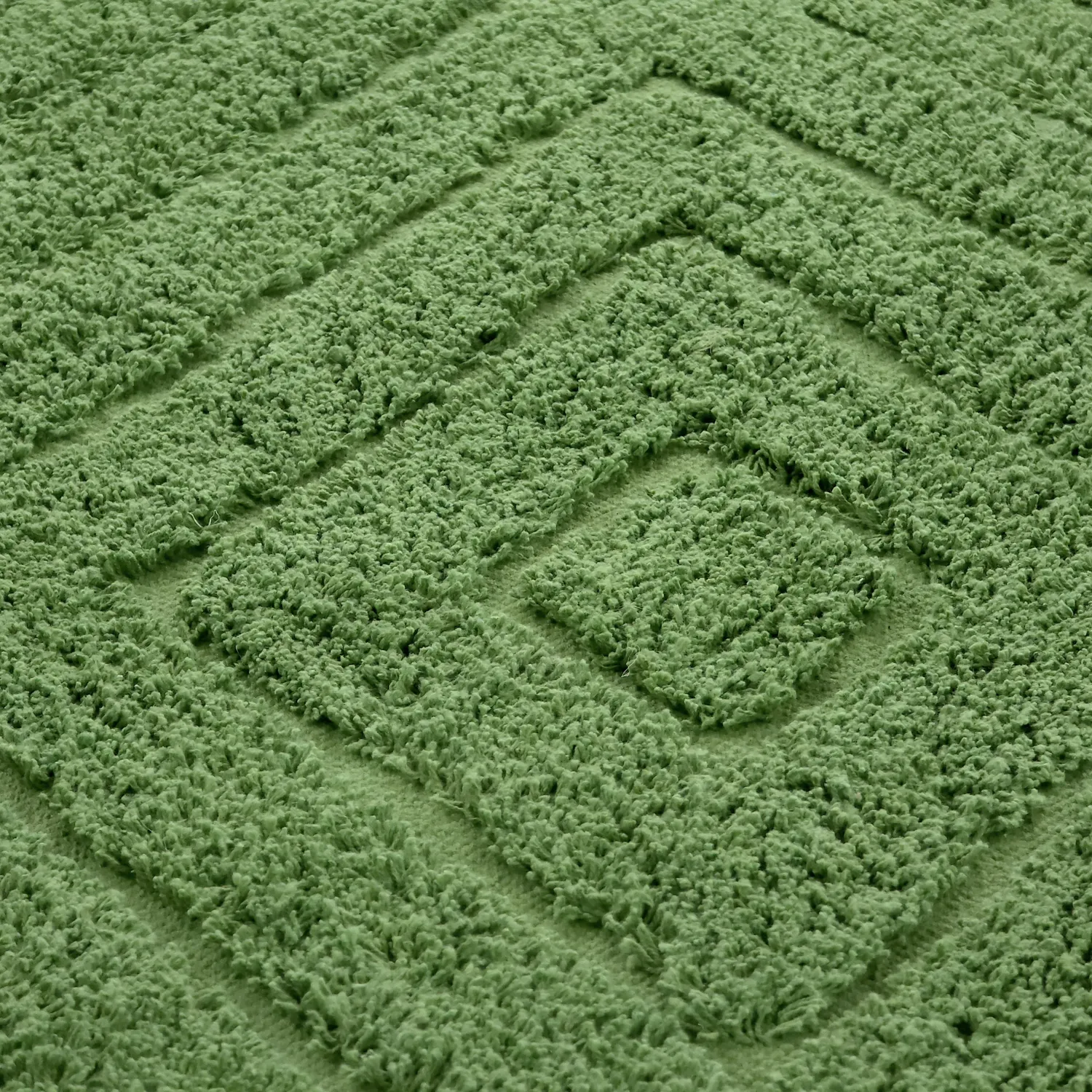 Okrągły dywan - Amberley Natural Cotton Shaggy (zielony)