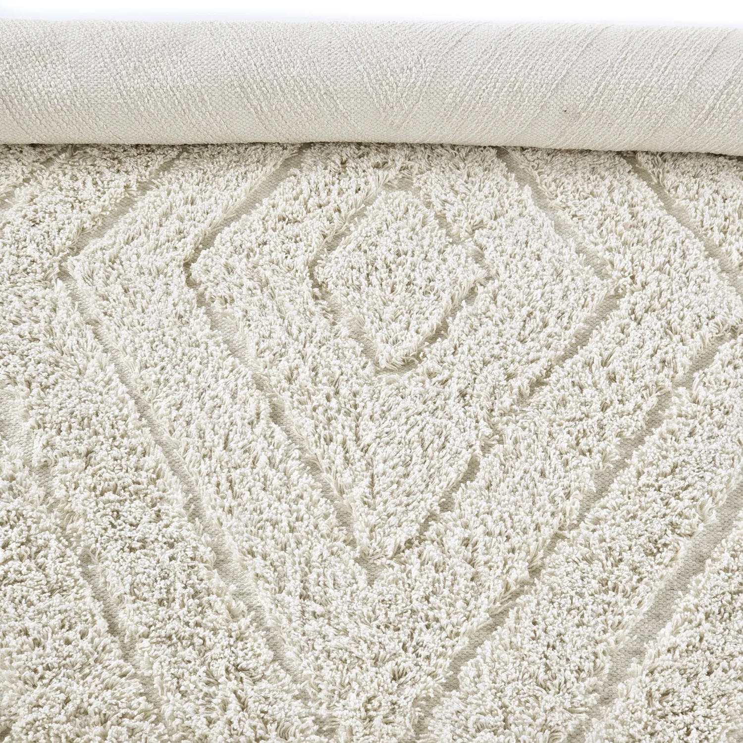 Dywany shaggy - Amberley Natural Cotton Shaggy (białawy)