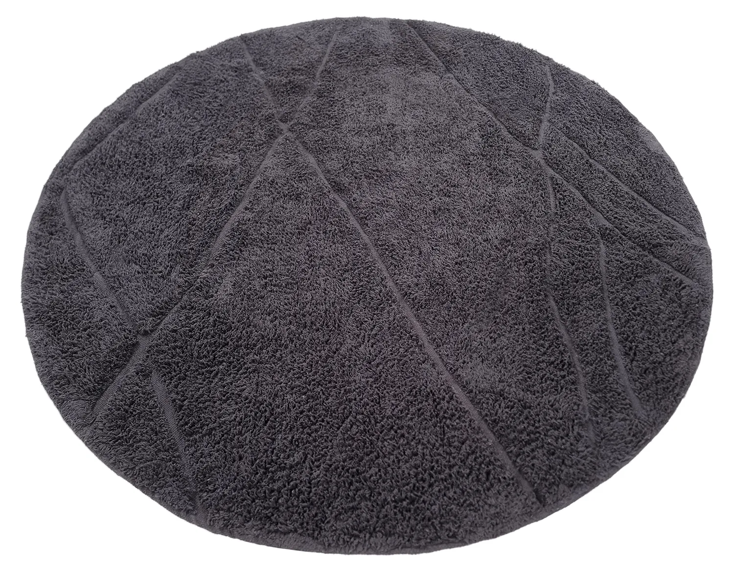 Okrągły dywan - Andrea Natural Cotton Shaggy (czarny)