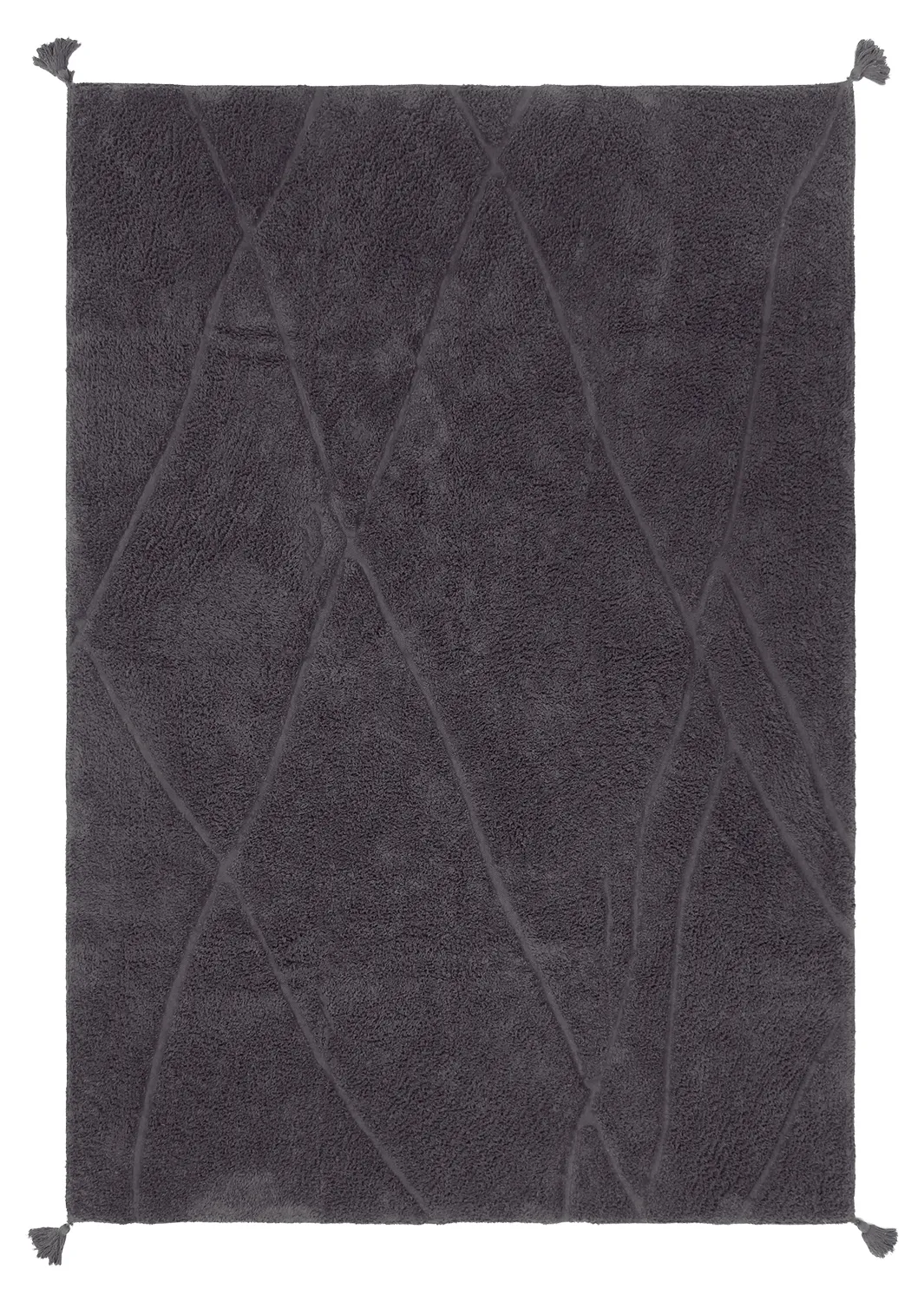 Dywany shaggy - Andrea Natural Cotton Shaggy (czarny)