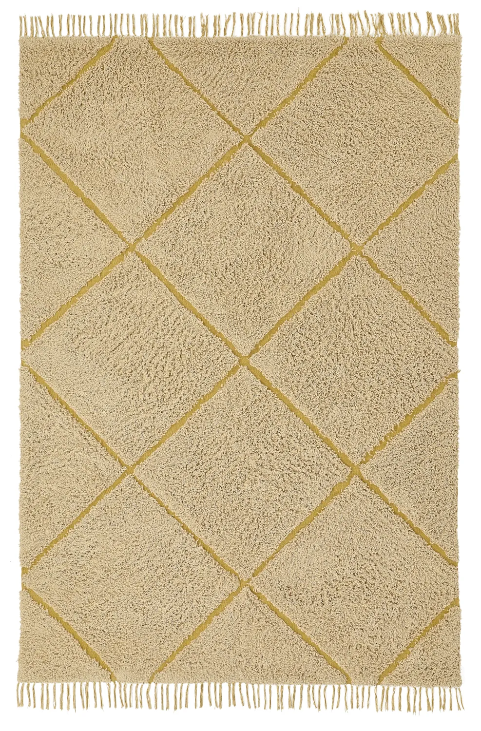 Dywany shaggy - Bellevue Natural Cotton Shaggy (beż/brąz)