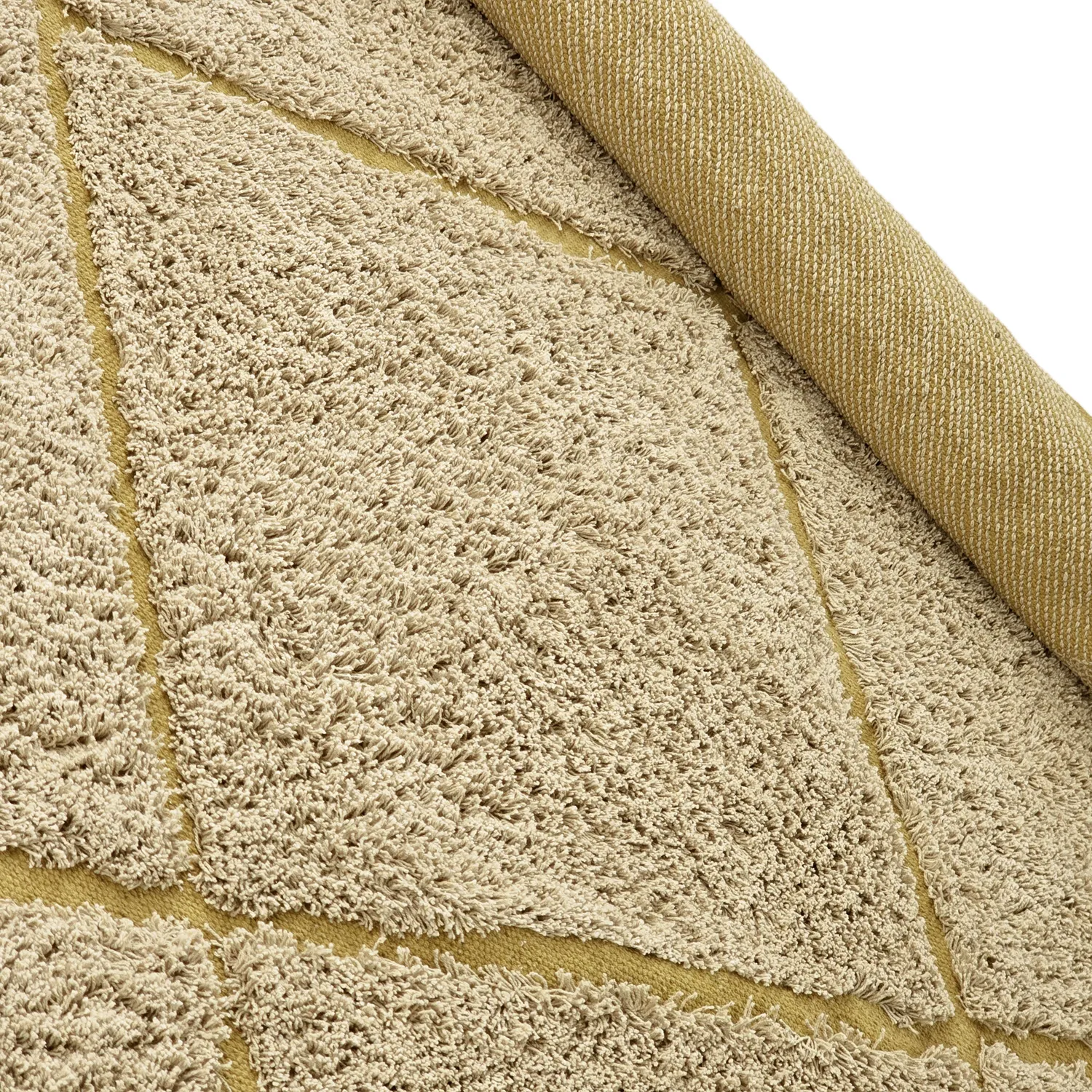 Dywany shaggy - Bellevue Natural Cotton Shaggy (beż/brąz)