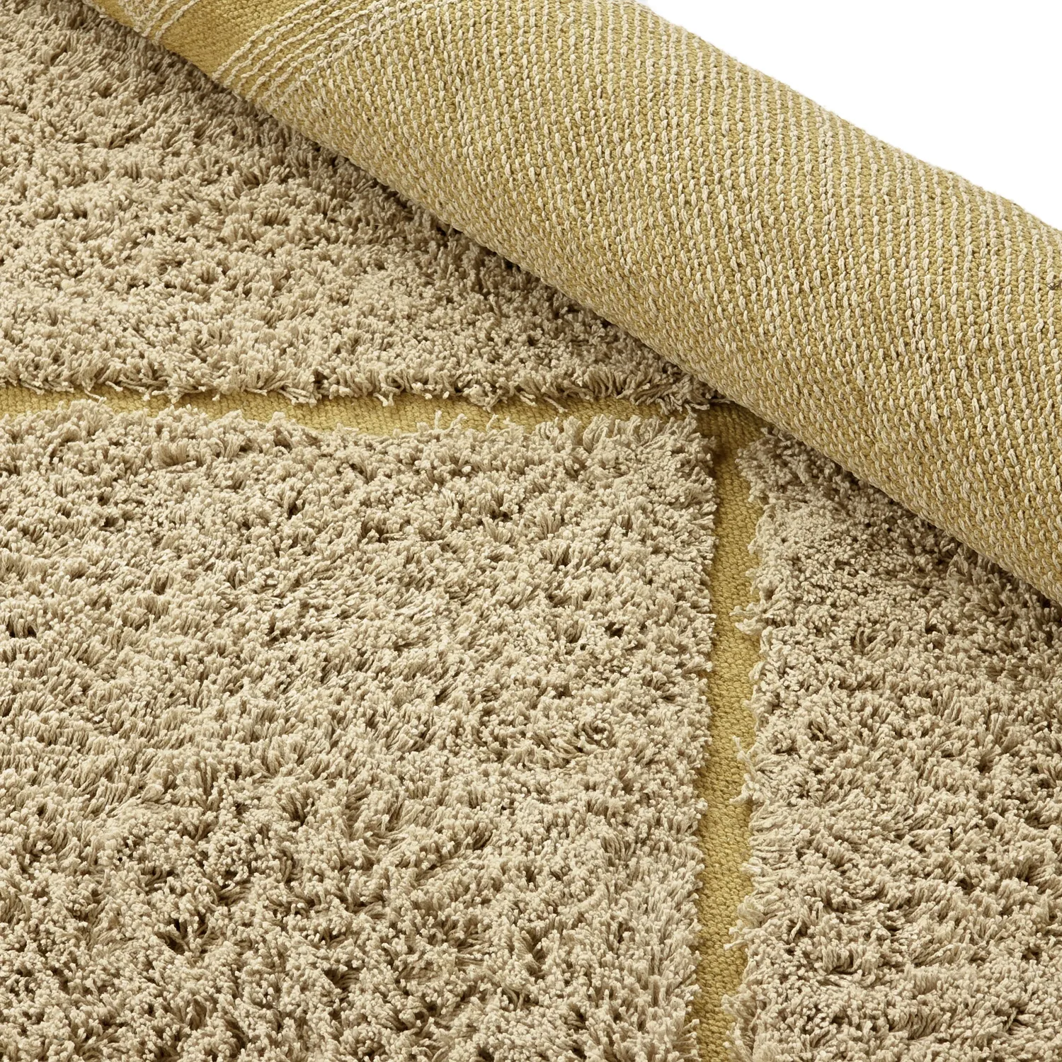 Dywany shaggy - Bellevue Natural Cotton Shaggy (beż/brąz)