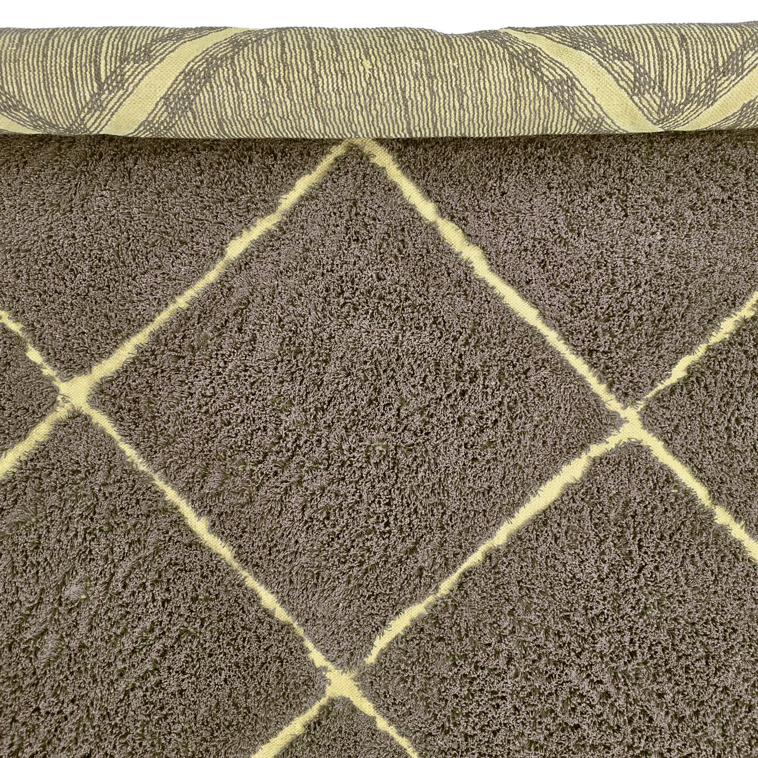 Dywany shaggy - Bellevue Natural Cotton Shaggy (brązowy/żółty)