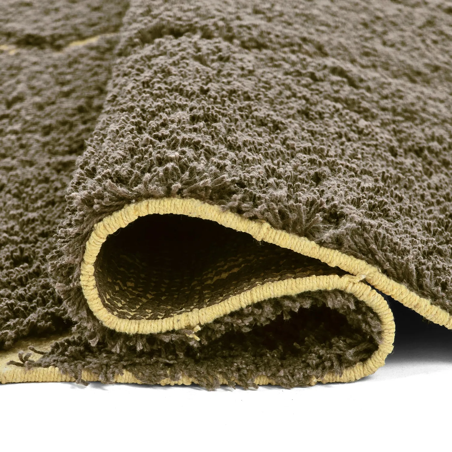 Dywany shaggy - Bellevue Natural Cotton Shaggy (brązowy/żółty)