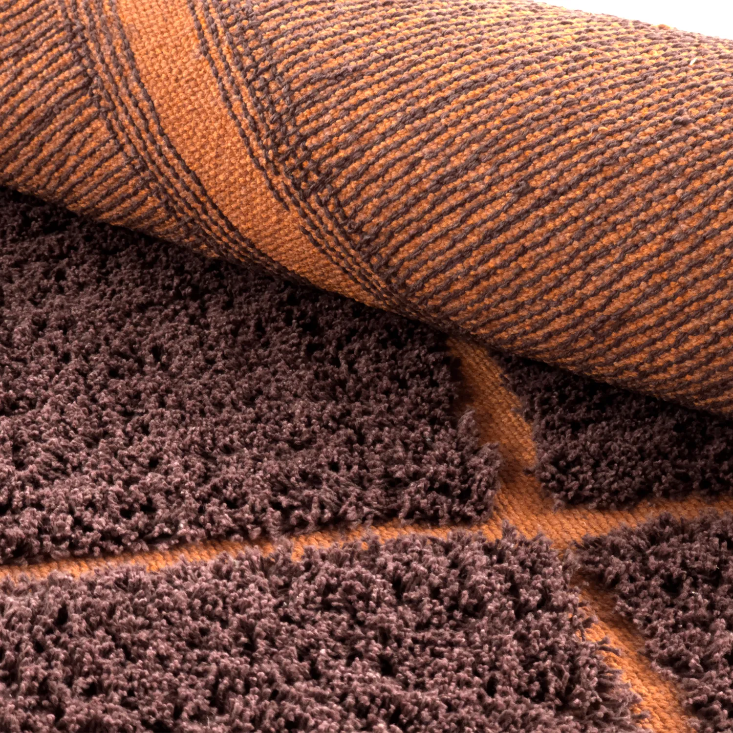 Dywany shaggy - Bellevue Natural Cotton Shaggy (czerwony/pomarańczowy)
