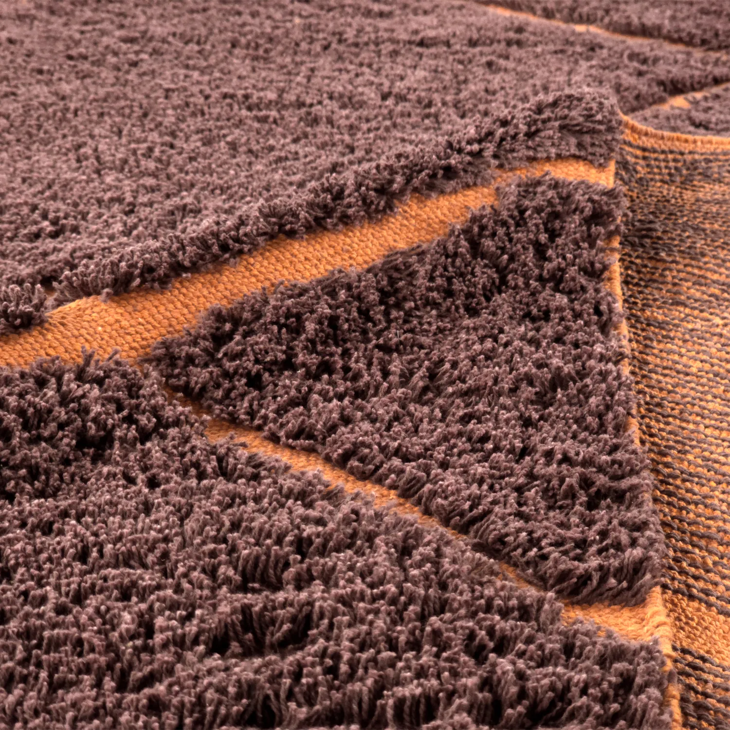 Dywany shaggy - Bellevue Natural Cotton Shaggy (czerwony/pomarańczowy)
