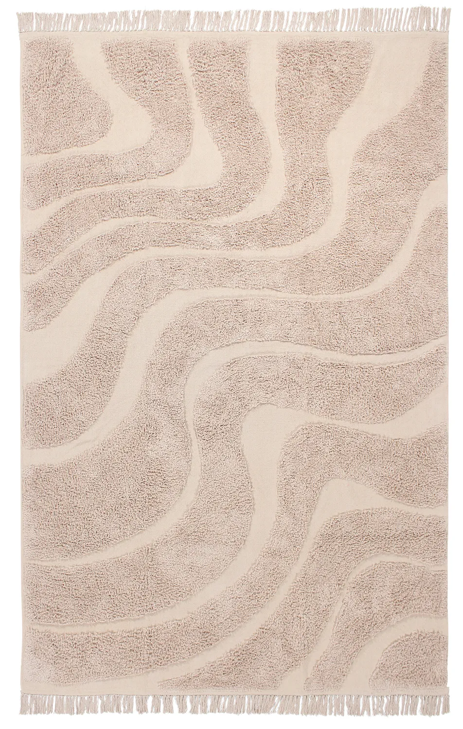 Dywany shaggy - Bonnie Natural Cotton Shaggy (beżowy)