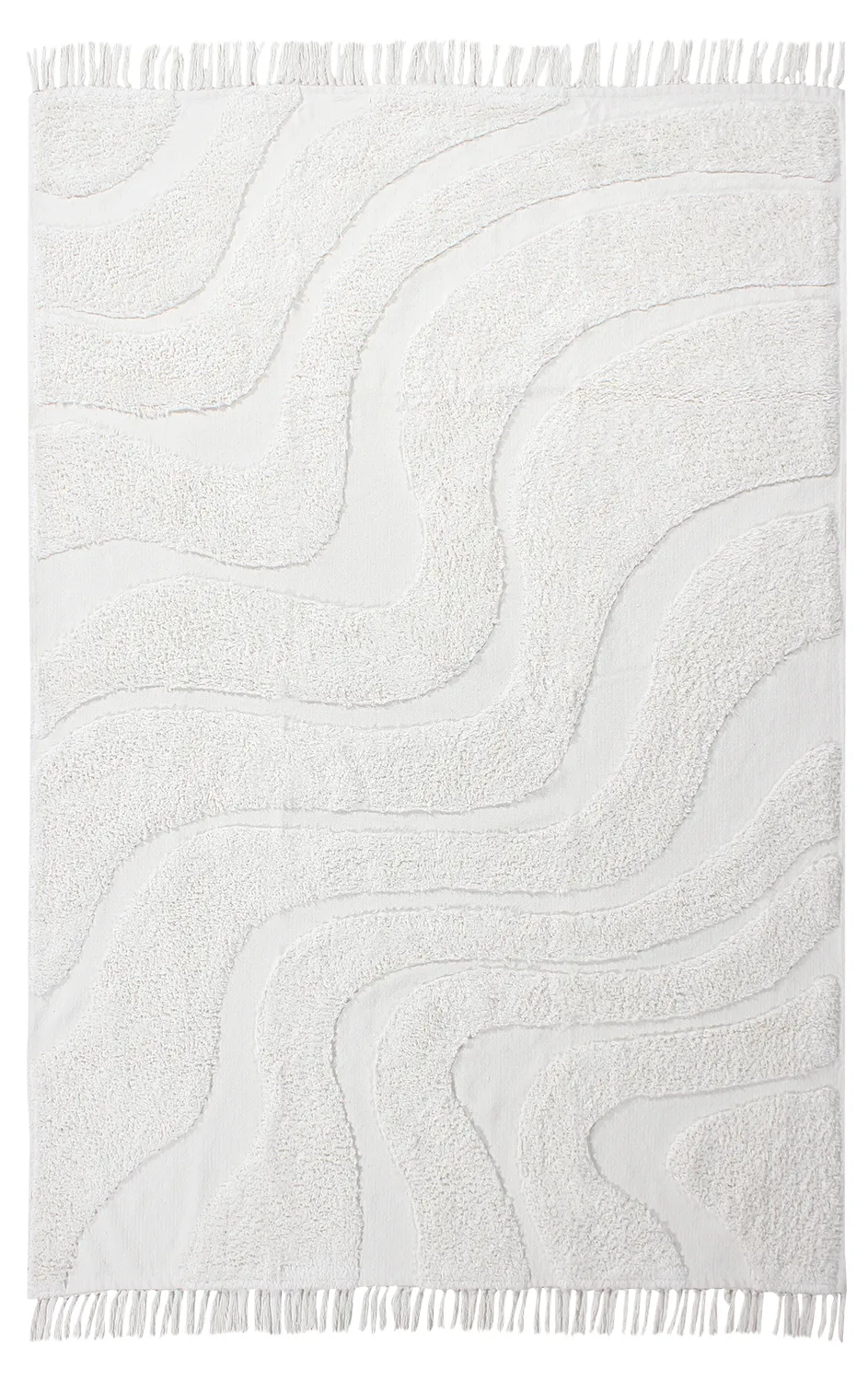 Dywany shaggy - Bonnie Natural Cotton Shaggy (offwhite)