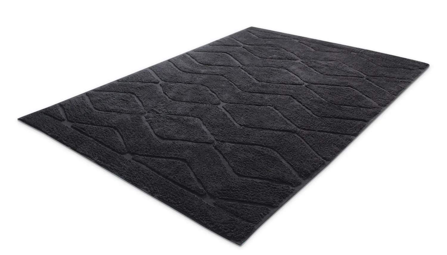 Dywany shaggy - Brynn Natural Cotton Shaggy (czarny)