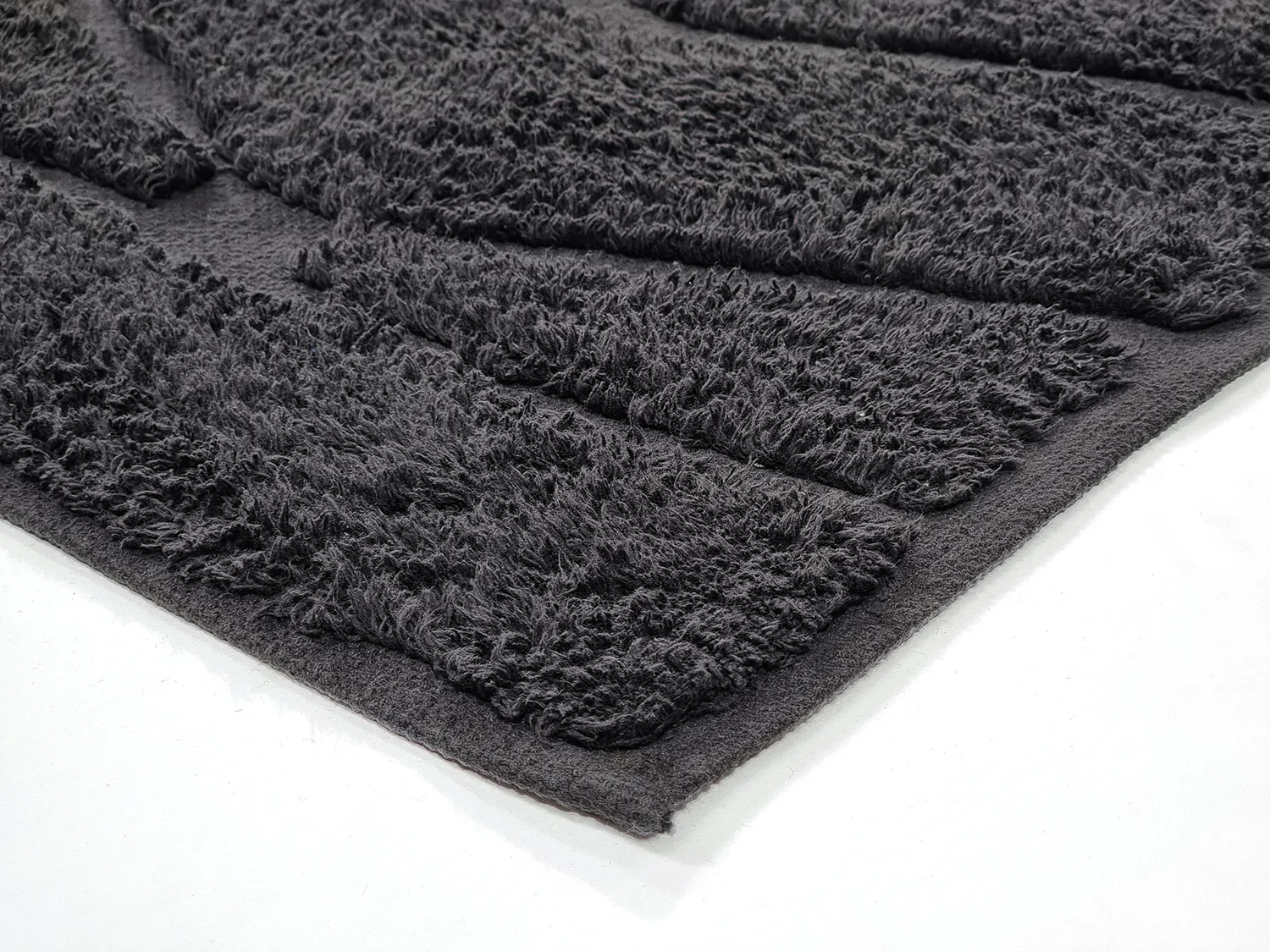Dywany shaggy - Brynn Natural Cotton Shaggy (czarny)