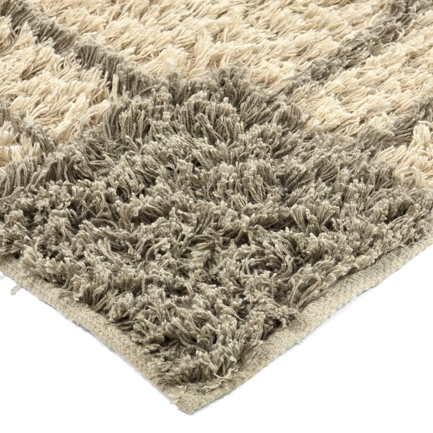 Dywany shaggy - Cataya Natural Cotton Shaggy (beżowy/taupe)