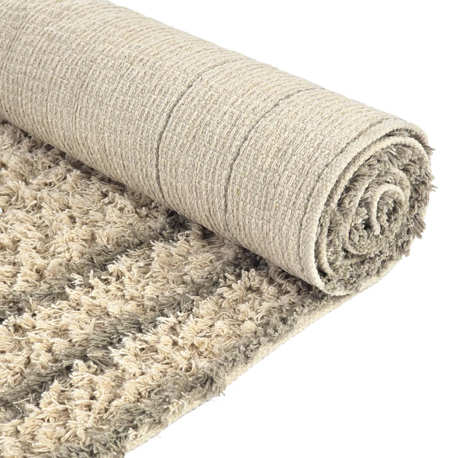 Dywany shaggy - Cataya Natural Cotton Shaggy (beżowy/taupe)