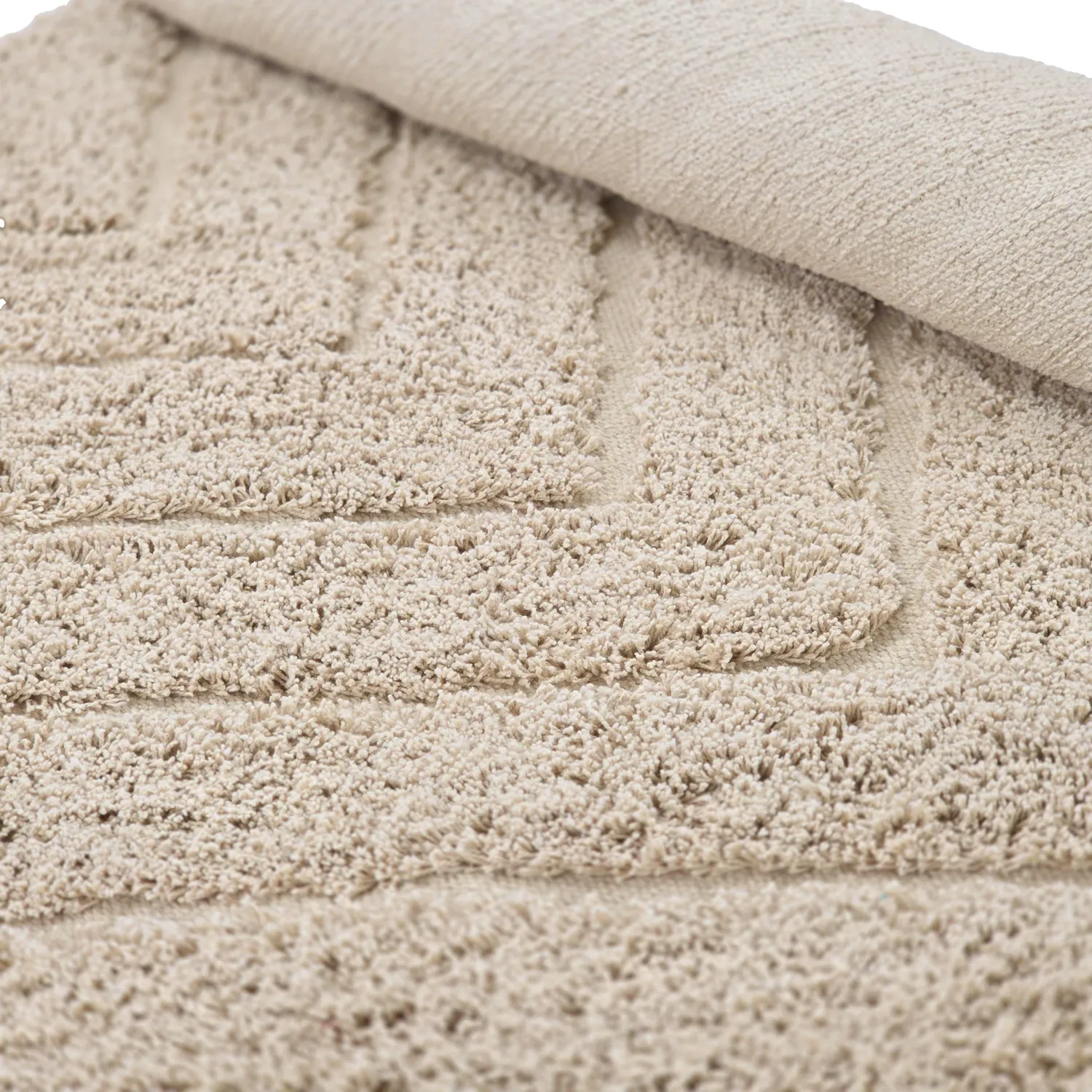 Okrągły dywan - Conara Natural Cotton Shaggy (beżowy)