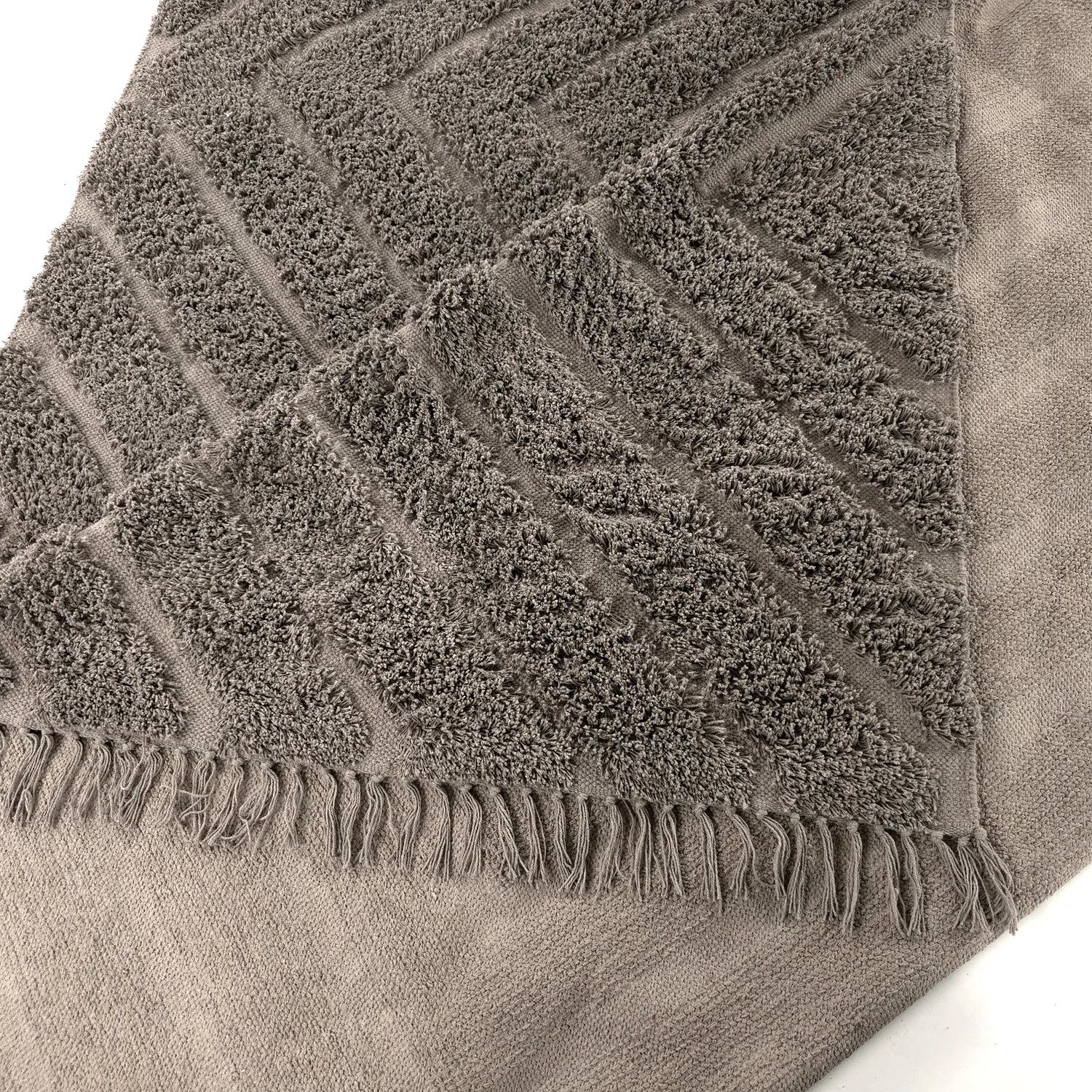 Dywany shaggy - Conara Natural Cotton Shaggy (kolor ciemnoszary)
