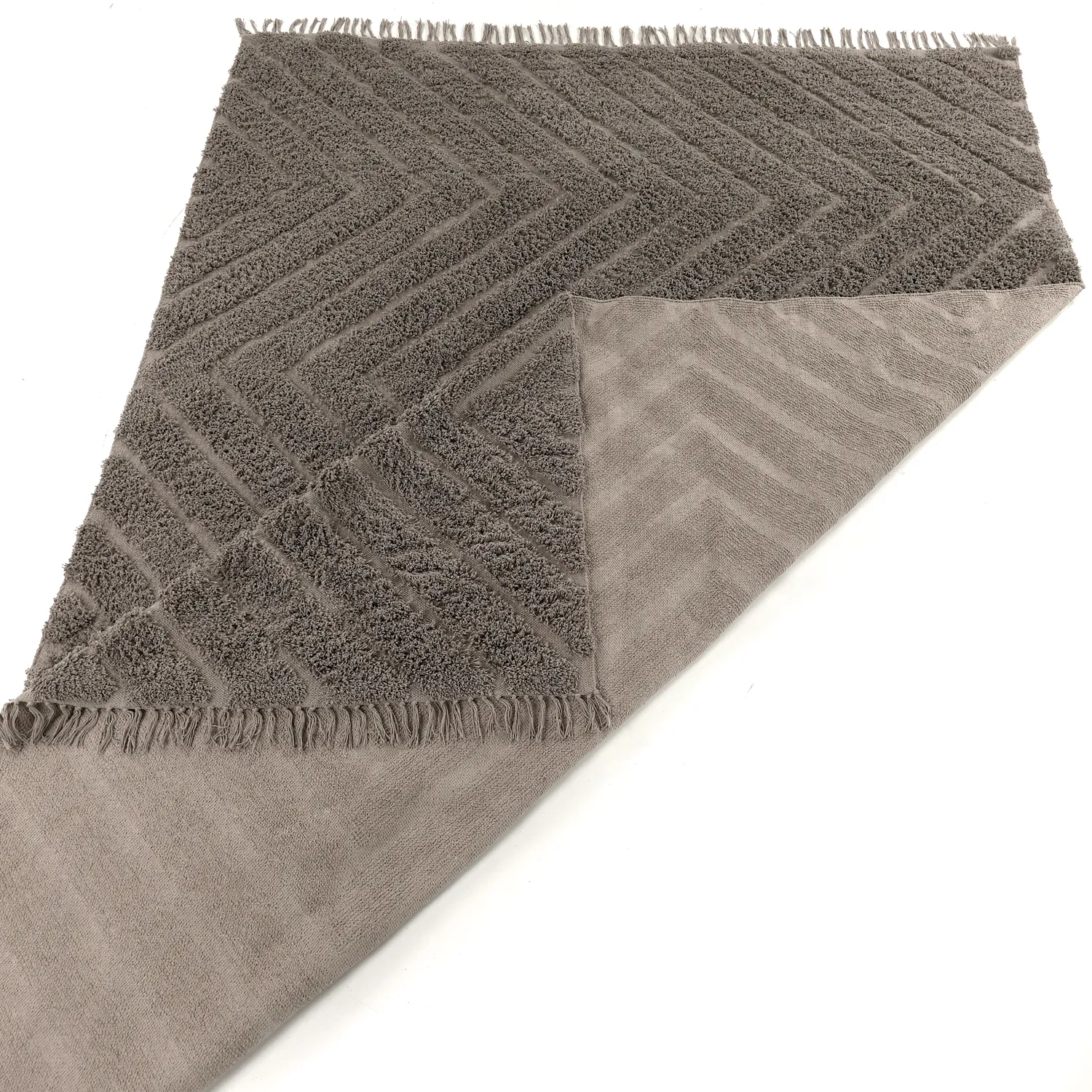 Dywany shaggy - Conara Natural Cotton Shaggy (kolor ciemnoszary)