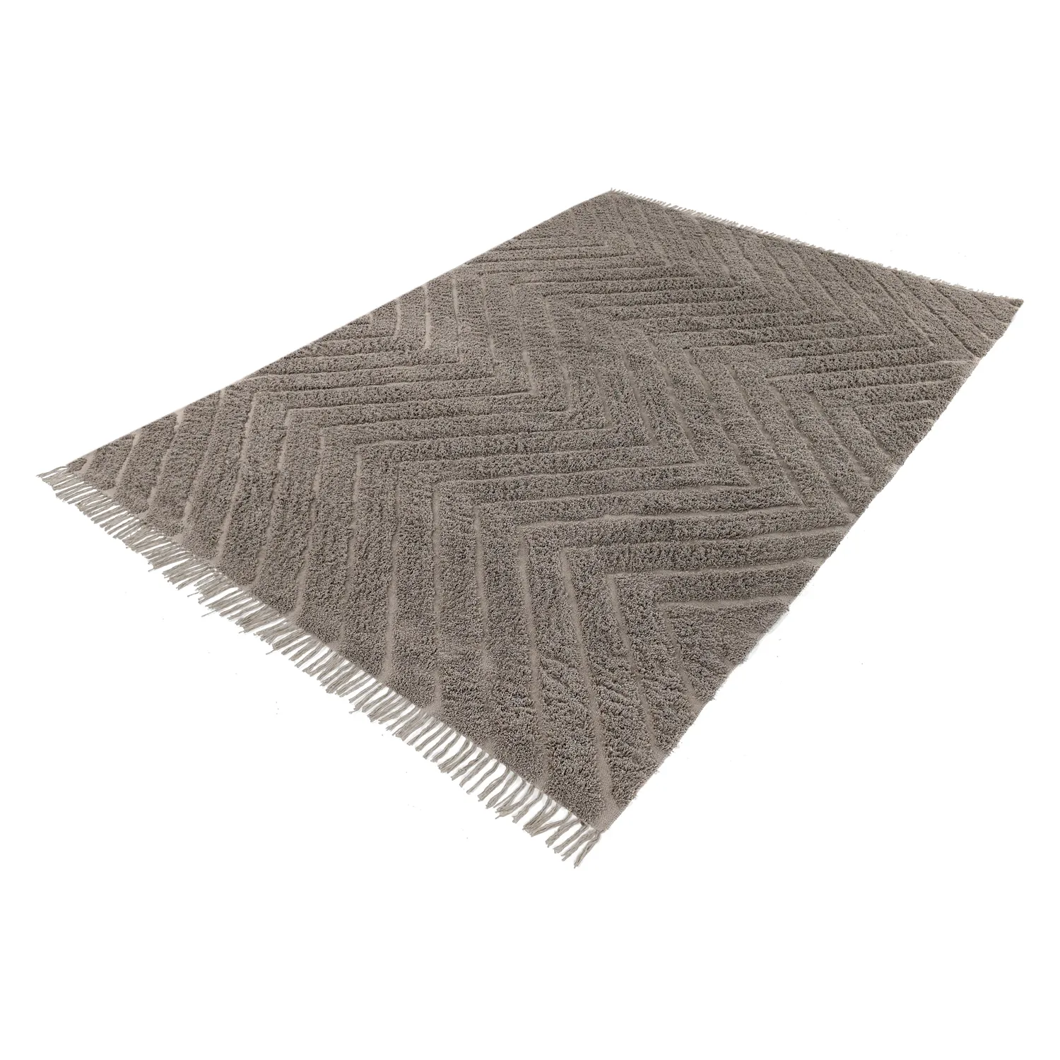Dywany shaggy - Conara Natural Cotton Shaggy (kolor ciemnoszary)