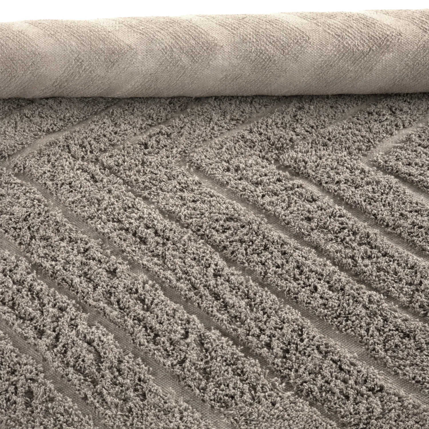 Dywany shaggy - Conara Natural Cotton Shaggy (kolor ciemnoszary)