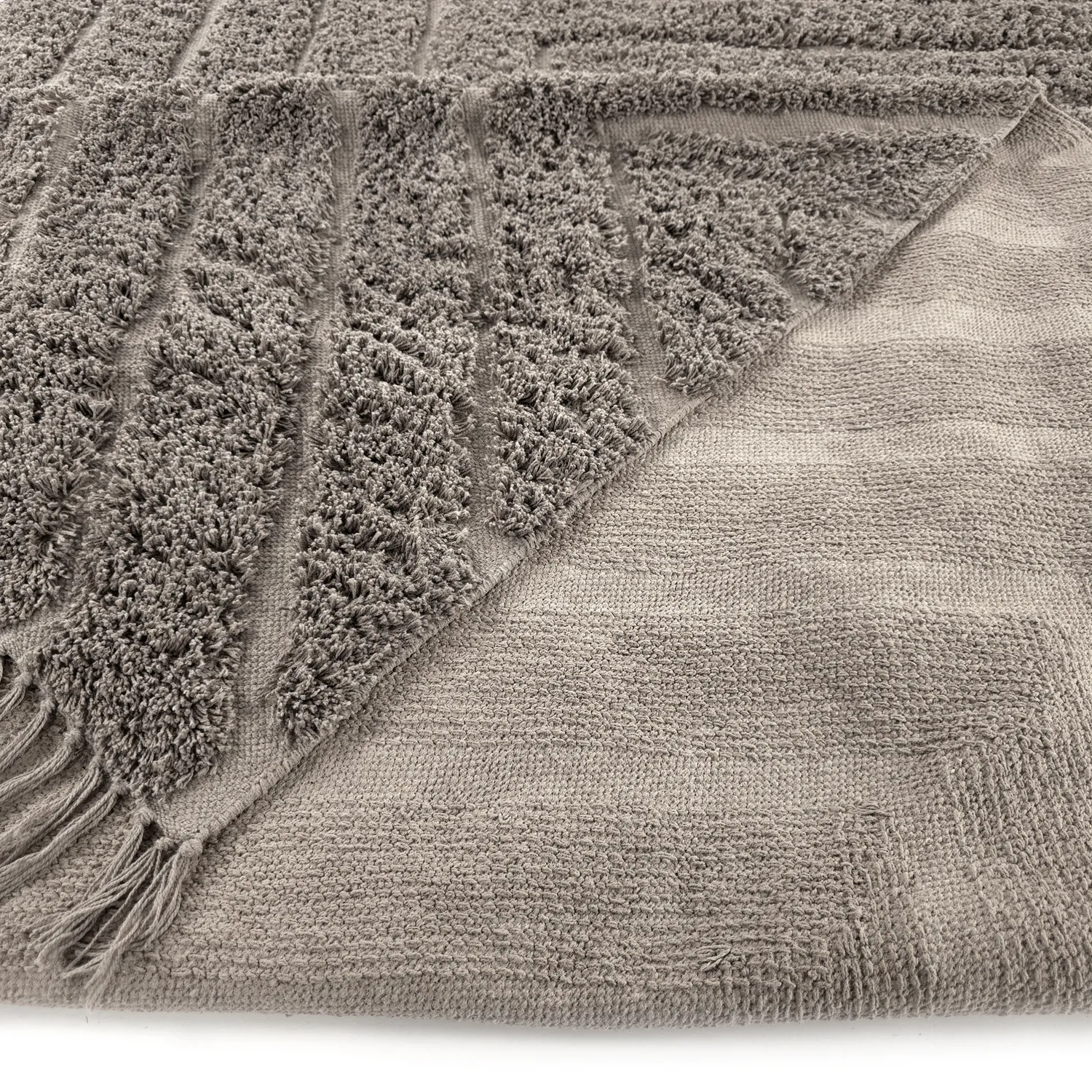 Dywany shaggy - Conara Natural Cotton Shaggy (kolor ciemnoszary)