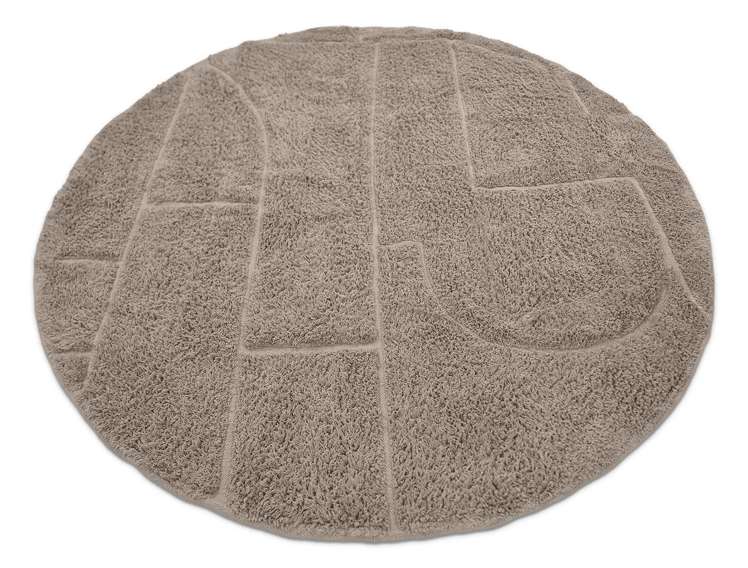 Okrągły dywan - Cremona Natural Cotton Shaggy (kolor ciemnoszary)